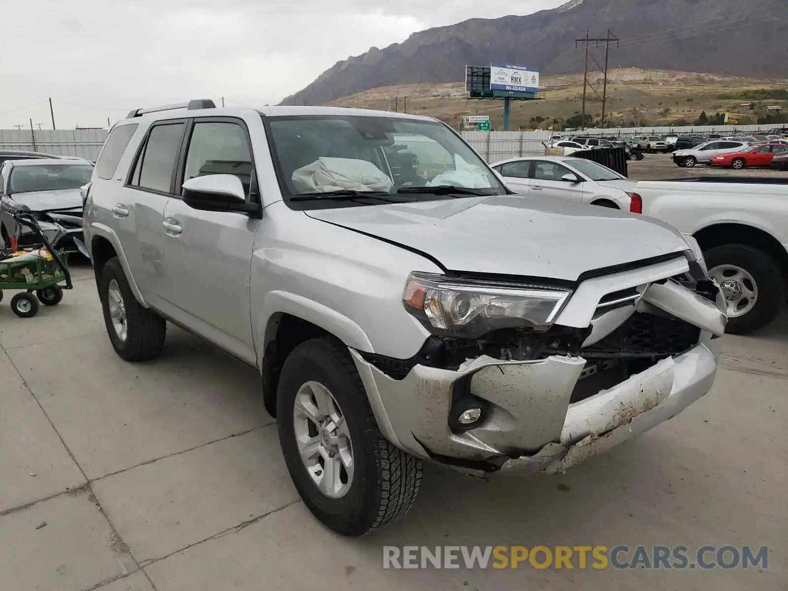 1 Photograph of a damaged car JTEMU5JR8M5930216 TOYOTA 4RUNNER 2021