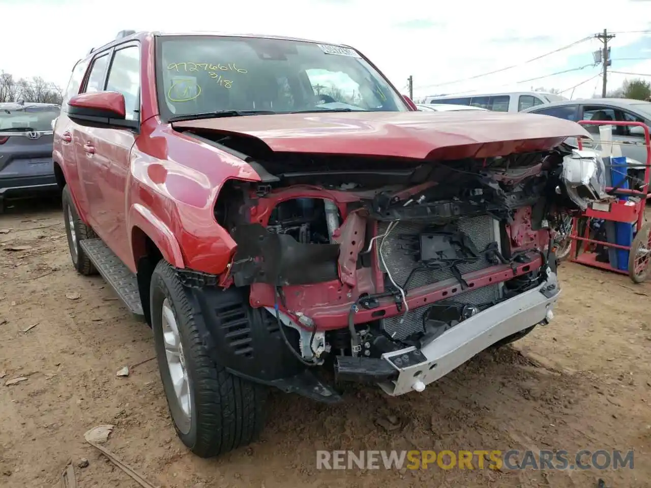 1 Photograph of a damaged car JTEMU5JR8M5940874 TOYOTA 4RUNNER 2021