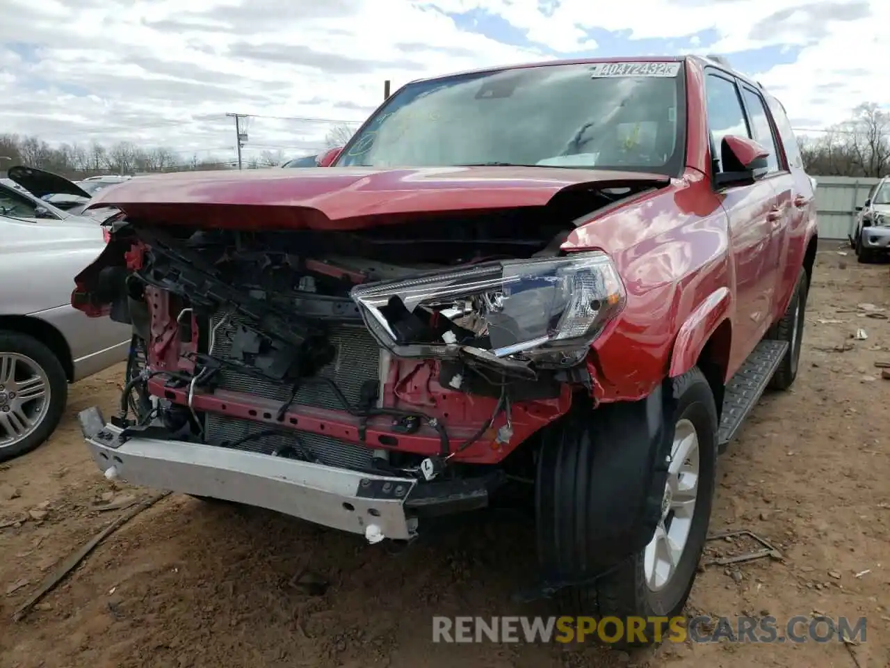 2 Photograph of a damaged car JTEMU5JR8M5940874 TOYOTA 4RUNNER 2021