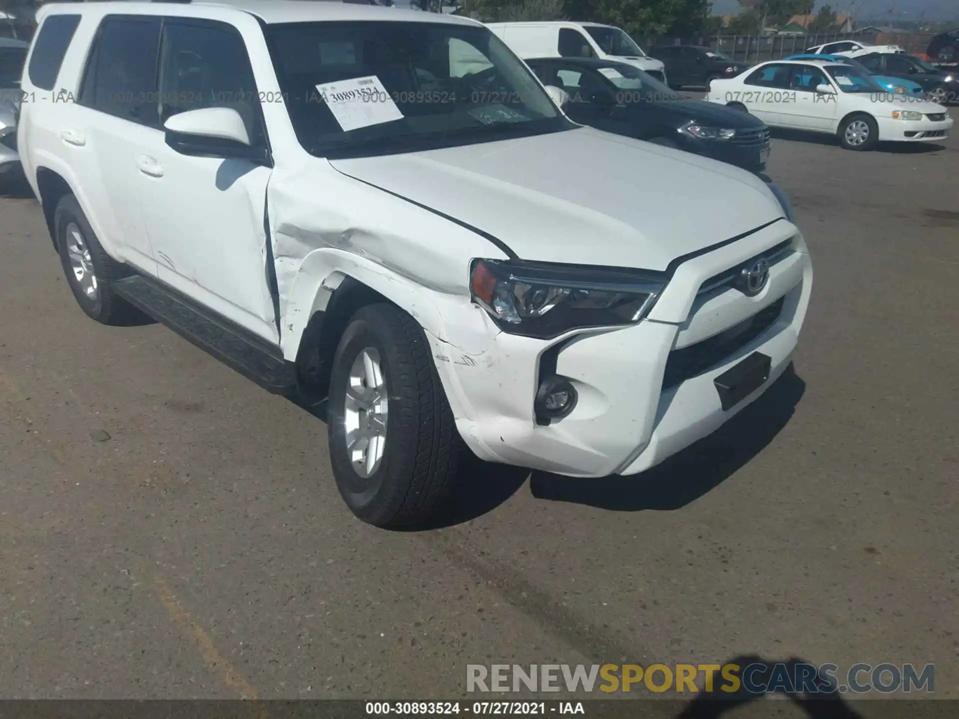 6 Photograph of a damaged car JTEMU5JR8M5942351 TOYOTA 4RUNNER 2021