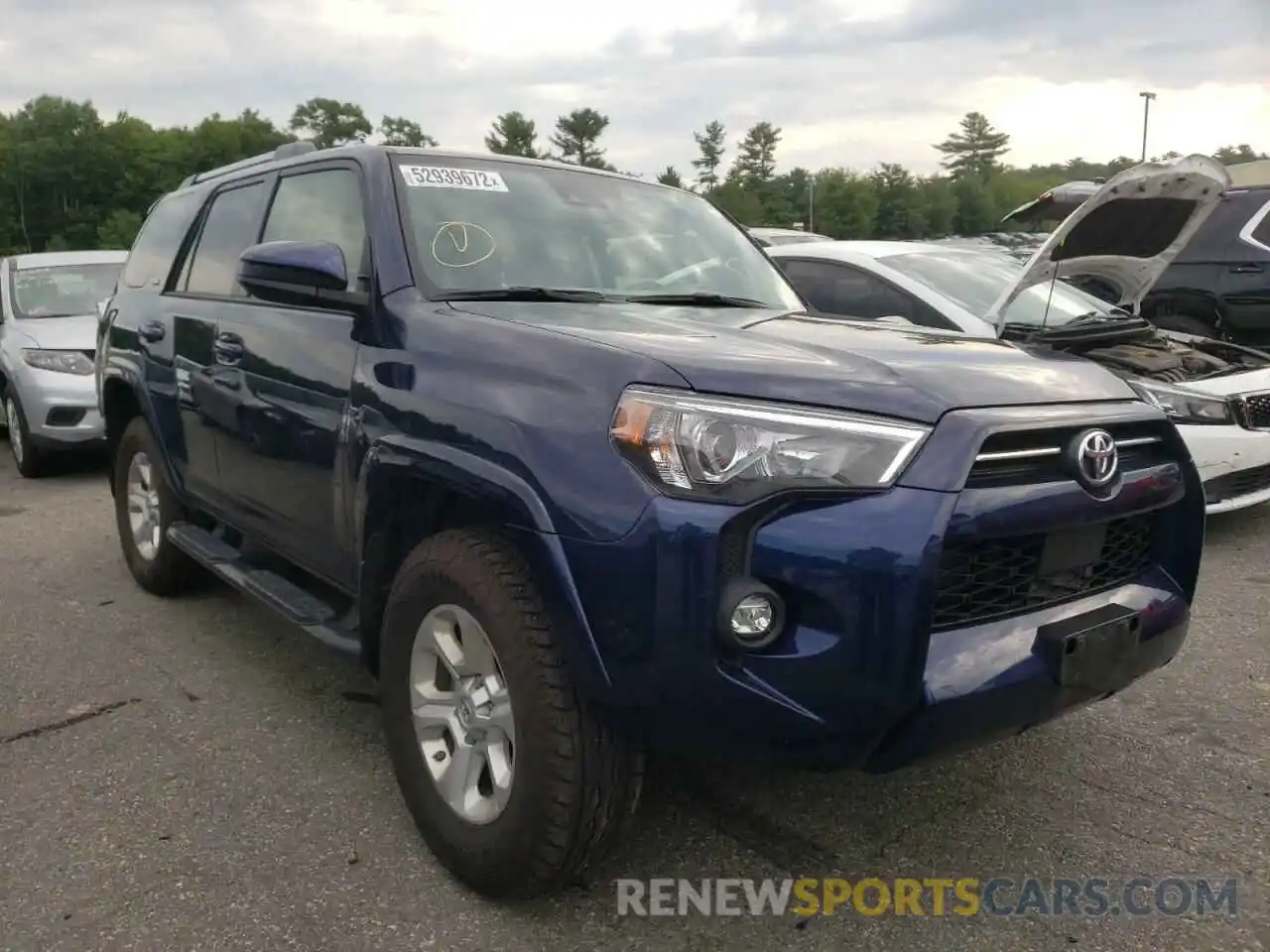 1 Photograph of a damaged car JTEMU5JR9M5865604 TOYOTA 4RUNNER 2021