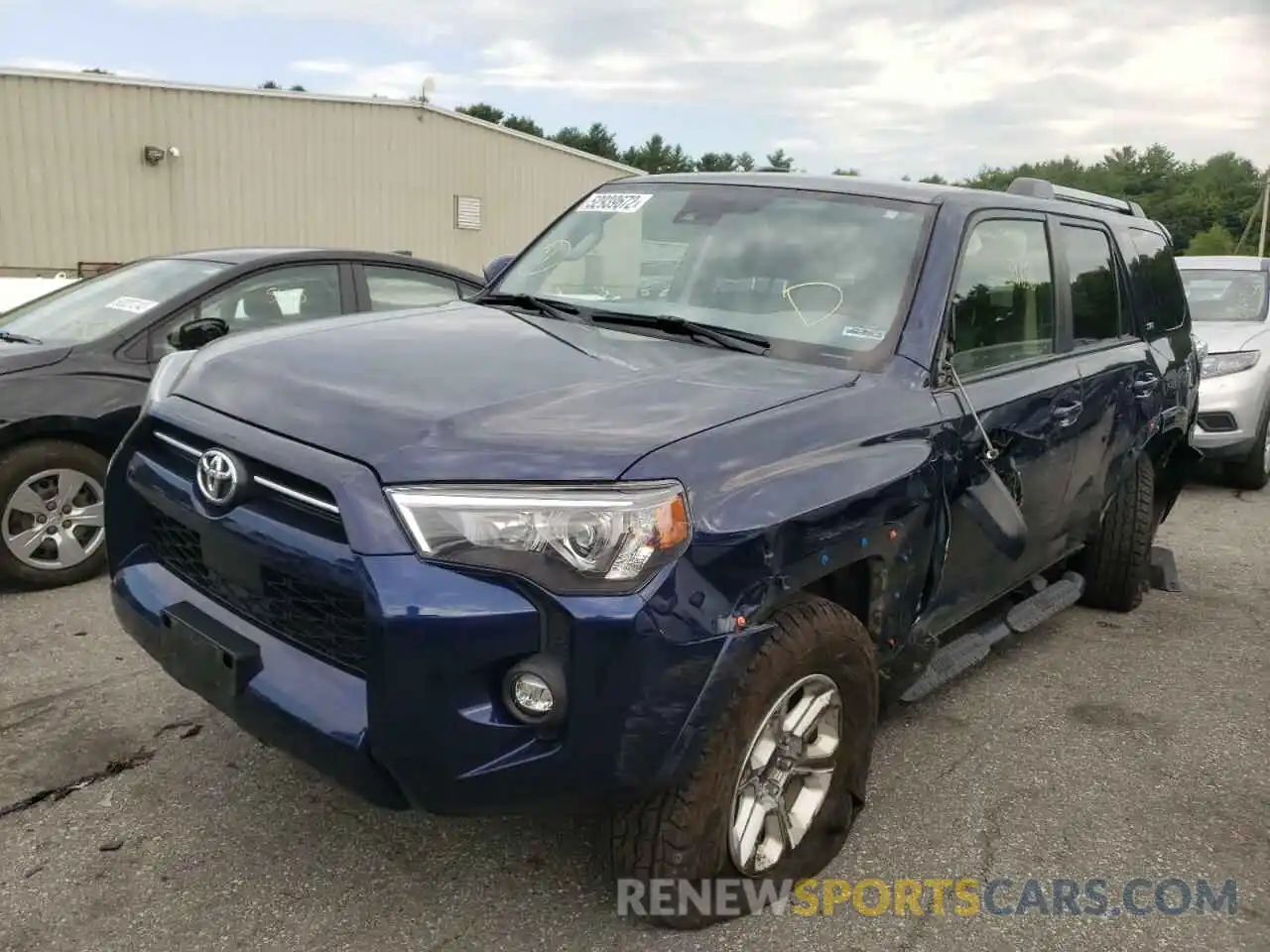 2 Photograph of a damaged car JTEMU5JR9M5865604 TOYOTA 4RUNNER 2021