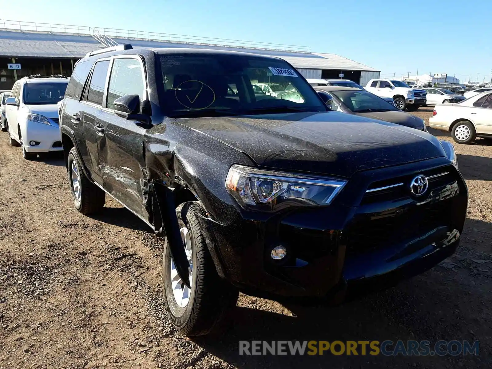 1 Photograph of a damaged car JTEMU5JR9M5897145 TOYOTA 4RUNNER 2021