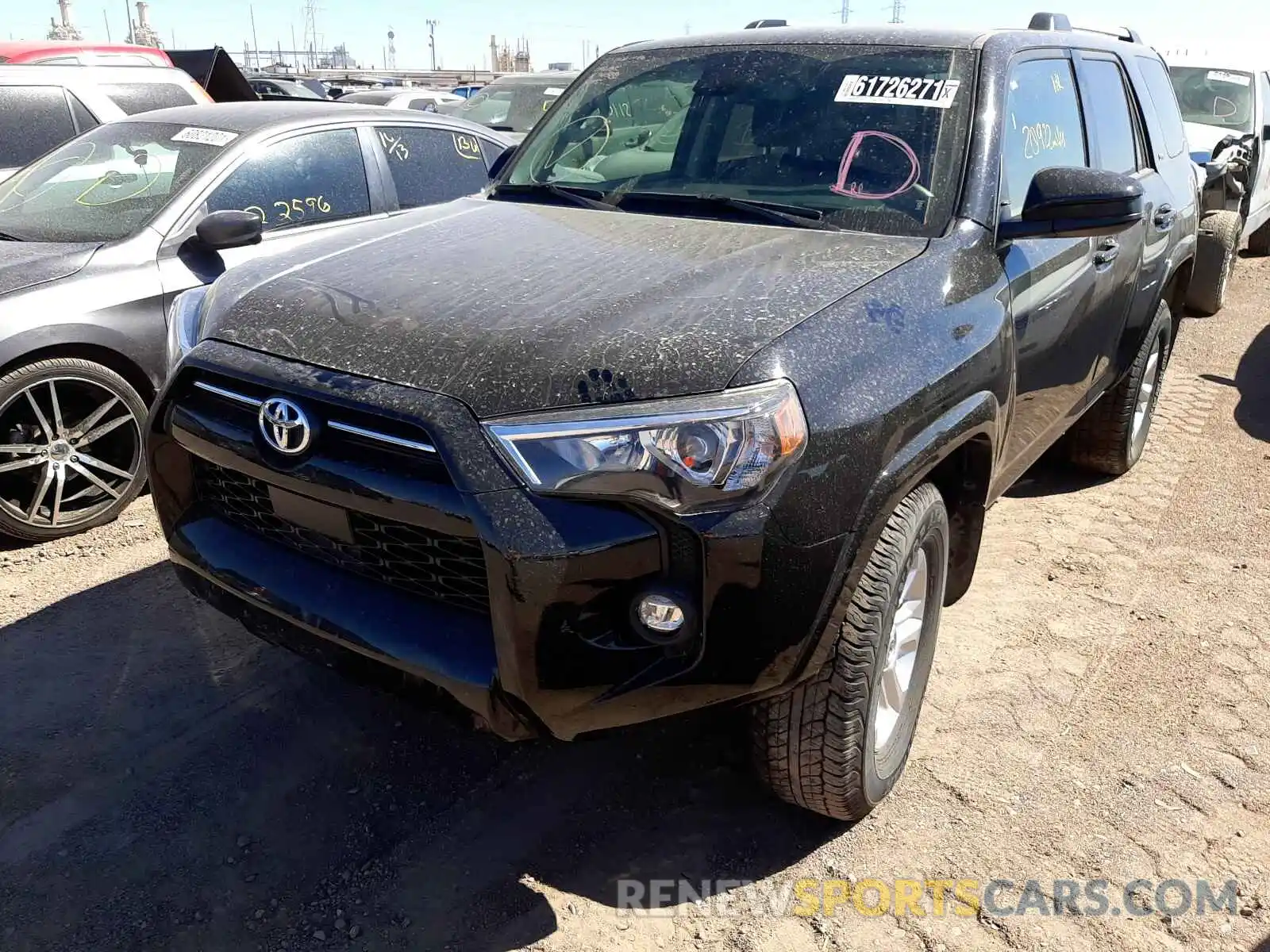 2 Photograph of a damaged car JTEMU5JR9M5897145 TOYOTA 4RUNNER 2021