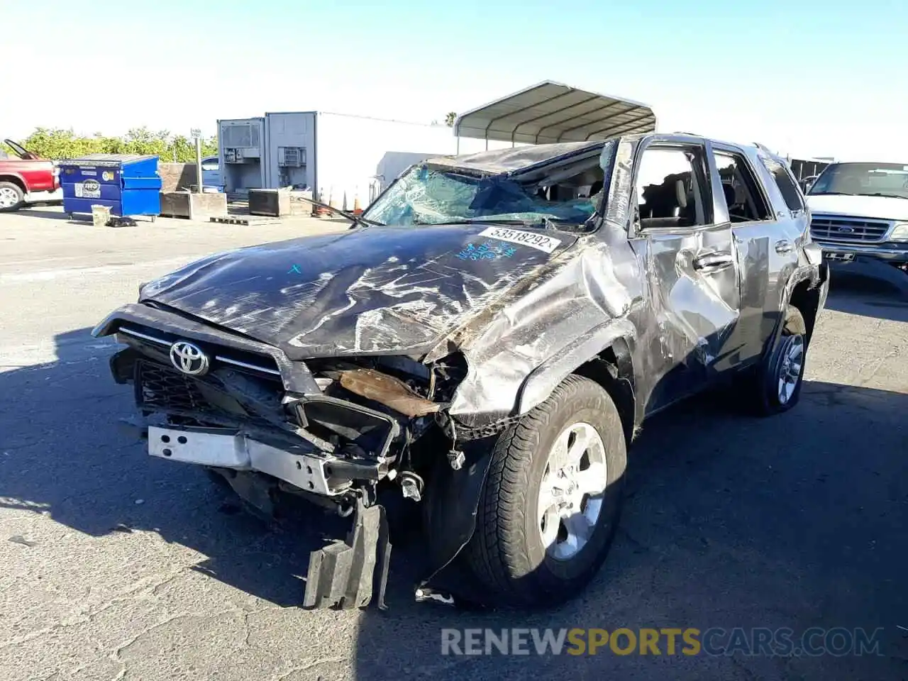 2 Photograph of a damaged car JTEMU5JR9M5902974 TOYOTA 4RUNNER 2021