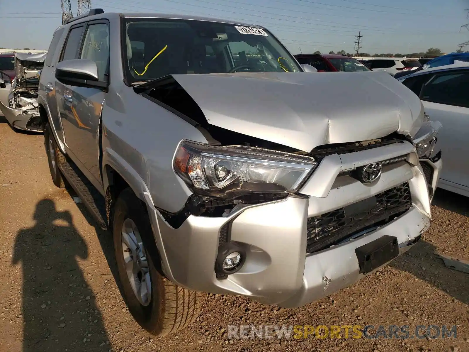 1 Photograph of a damaged car JTEMU5JR9M5908130 TOYOTA 4RUNNER 2021