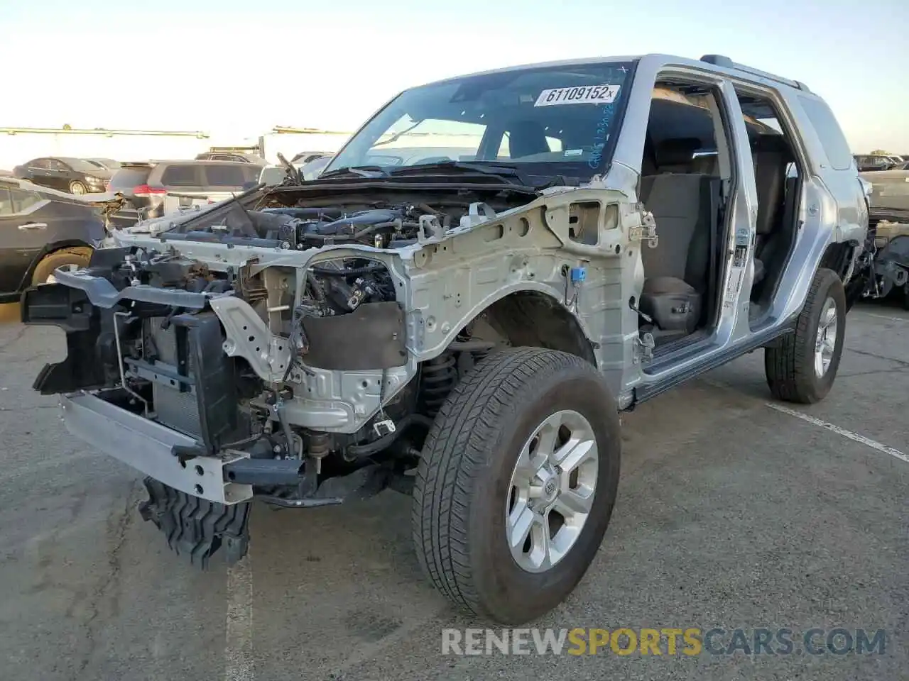 2 Photograph of a damaged car JTEMU5JR9M5929107 TOYOTA 4RUNNER 2021