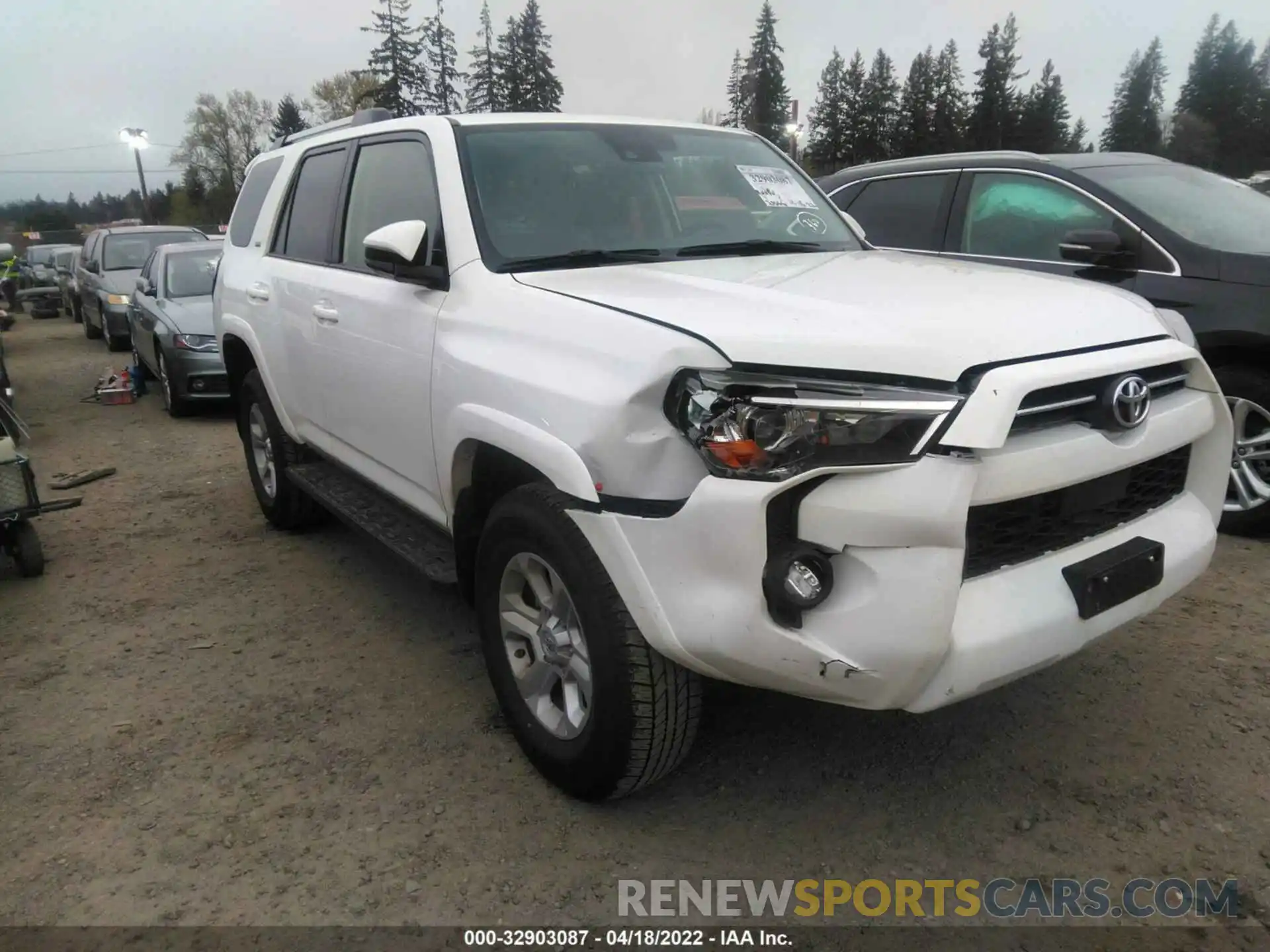 1 Photograph of a damaged car JTEMU5JR9M5941743 TOYOTA 4RUNNER 2021