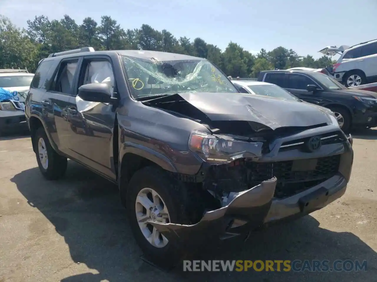 1 Photograph of a damaged car JTEMU5JRXM5896246 TOYOTA 4RUNNER 2021