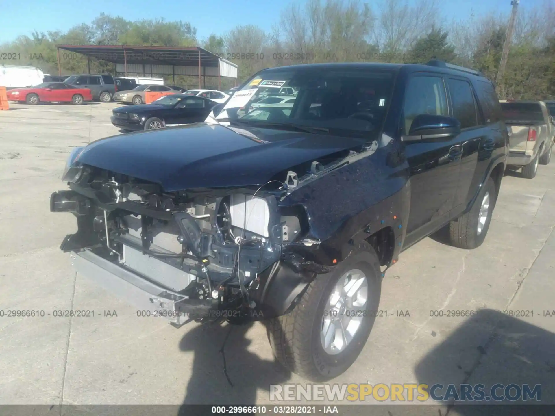 2 Photograph of a damaged car JTEMU5JRXM5907164 TOYOTA 4RUNNER 2021