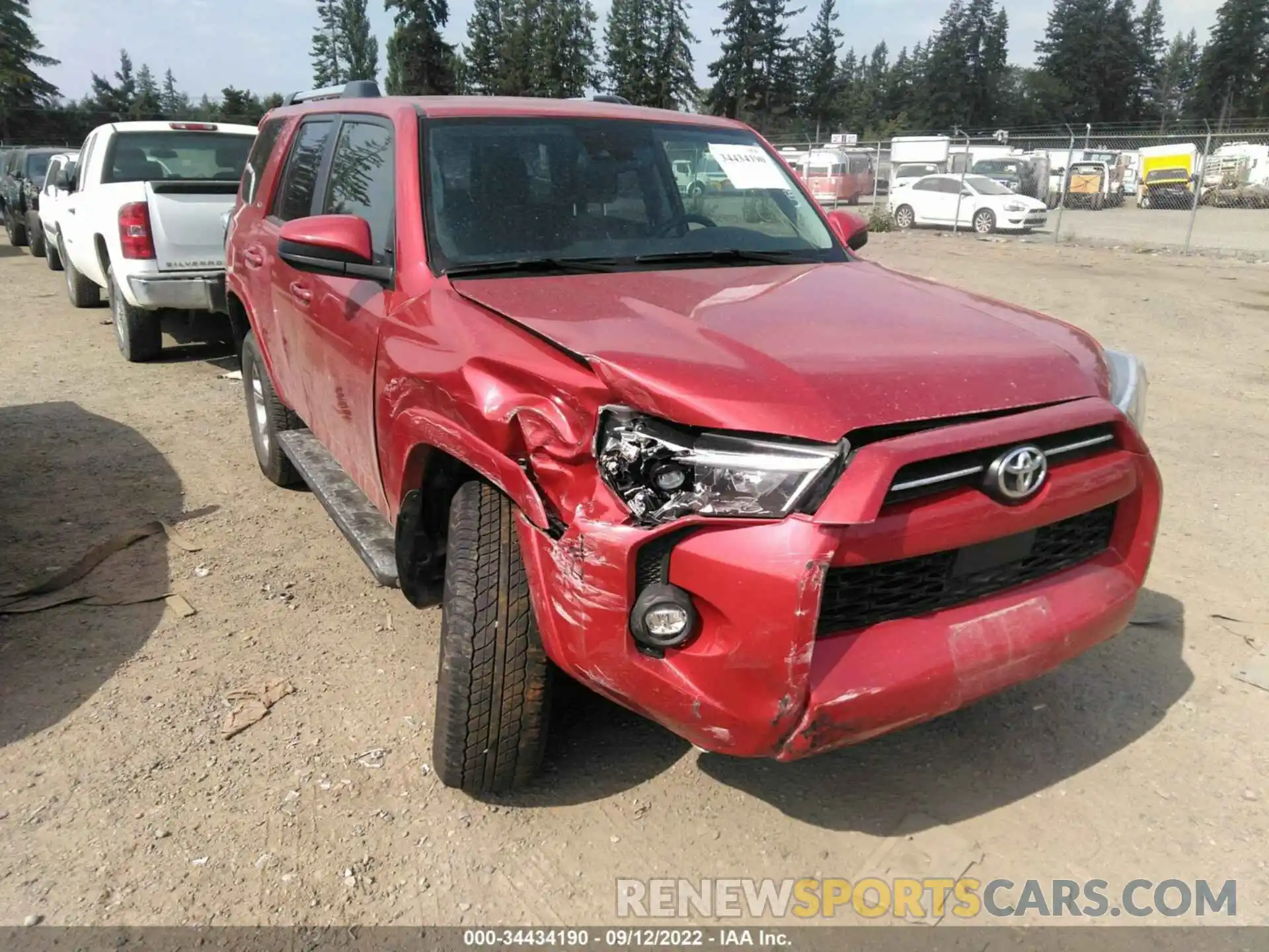 1 Фотография поврежденного автомобиля JTEMU5JRXM5931500 TOYOTA 4RUNNER 2021