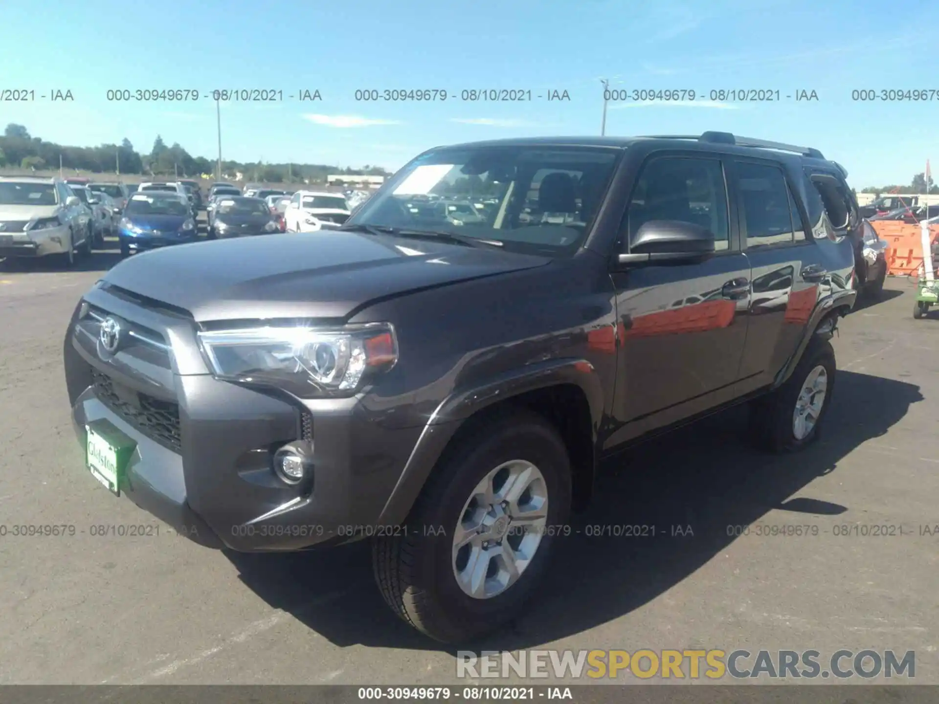 2 Photograph of a damaged car JTEMU5JRXM5940486 TOYOTA 4RUNNER 2021