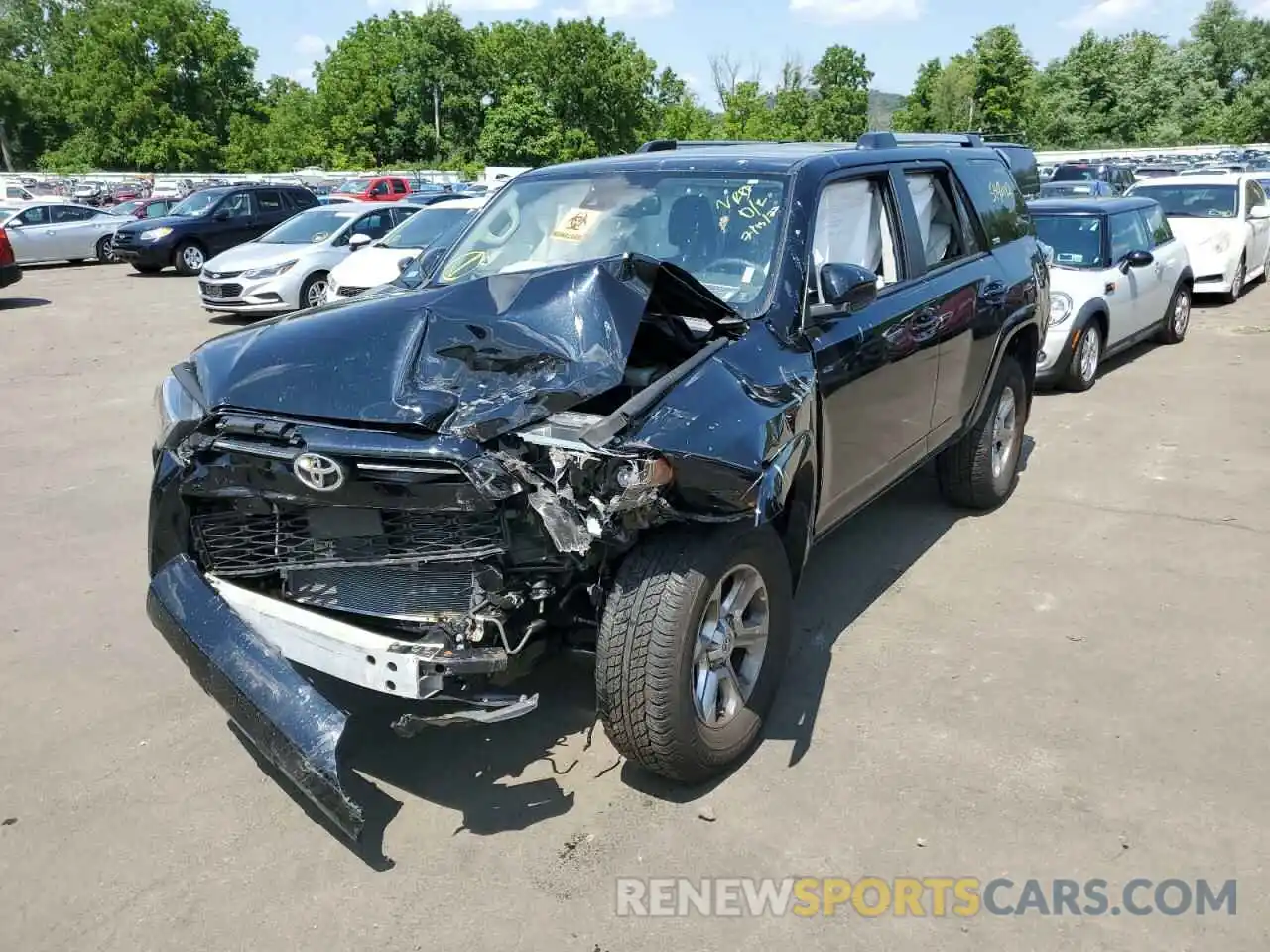 2 Photograph of a damaged car JTEMU5JRXM5952007 TOYOTA 4RUNNER 2021