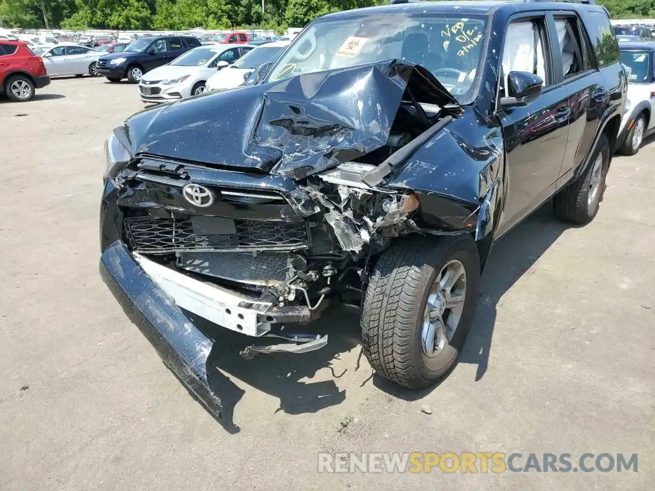 9 Фотография поврежденного автомобиля JTEMU5JRXM5952007 TOYOTA 4RUNNER 2021