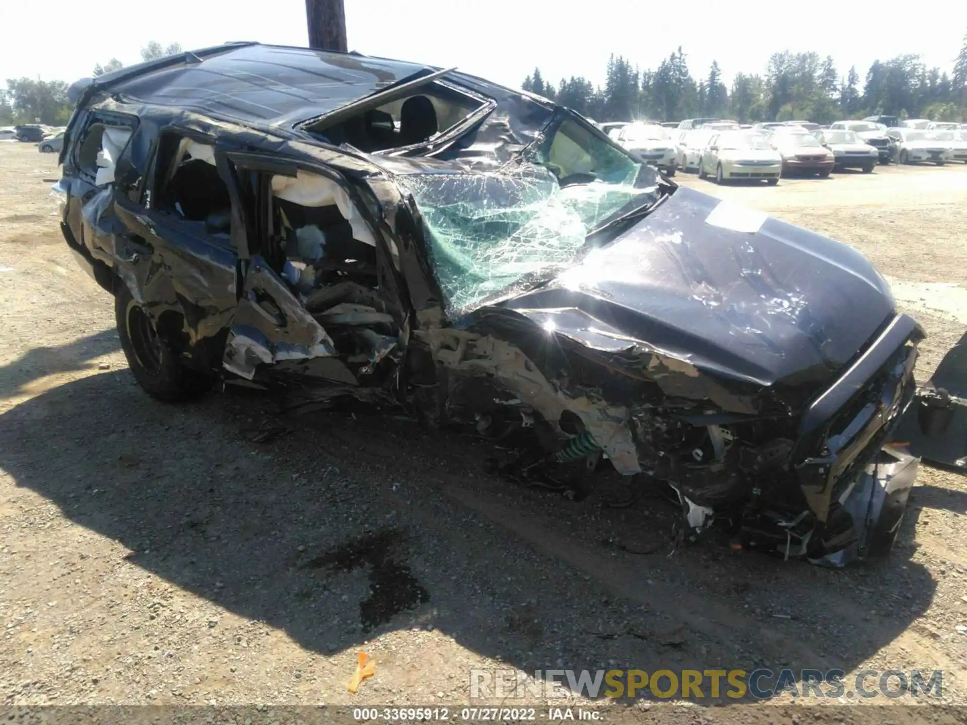 1 Photograph of a damaged car JTENU5JR0M5871117 TOYOTA 4RUNNER 2021