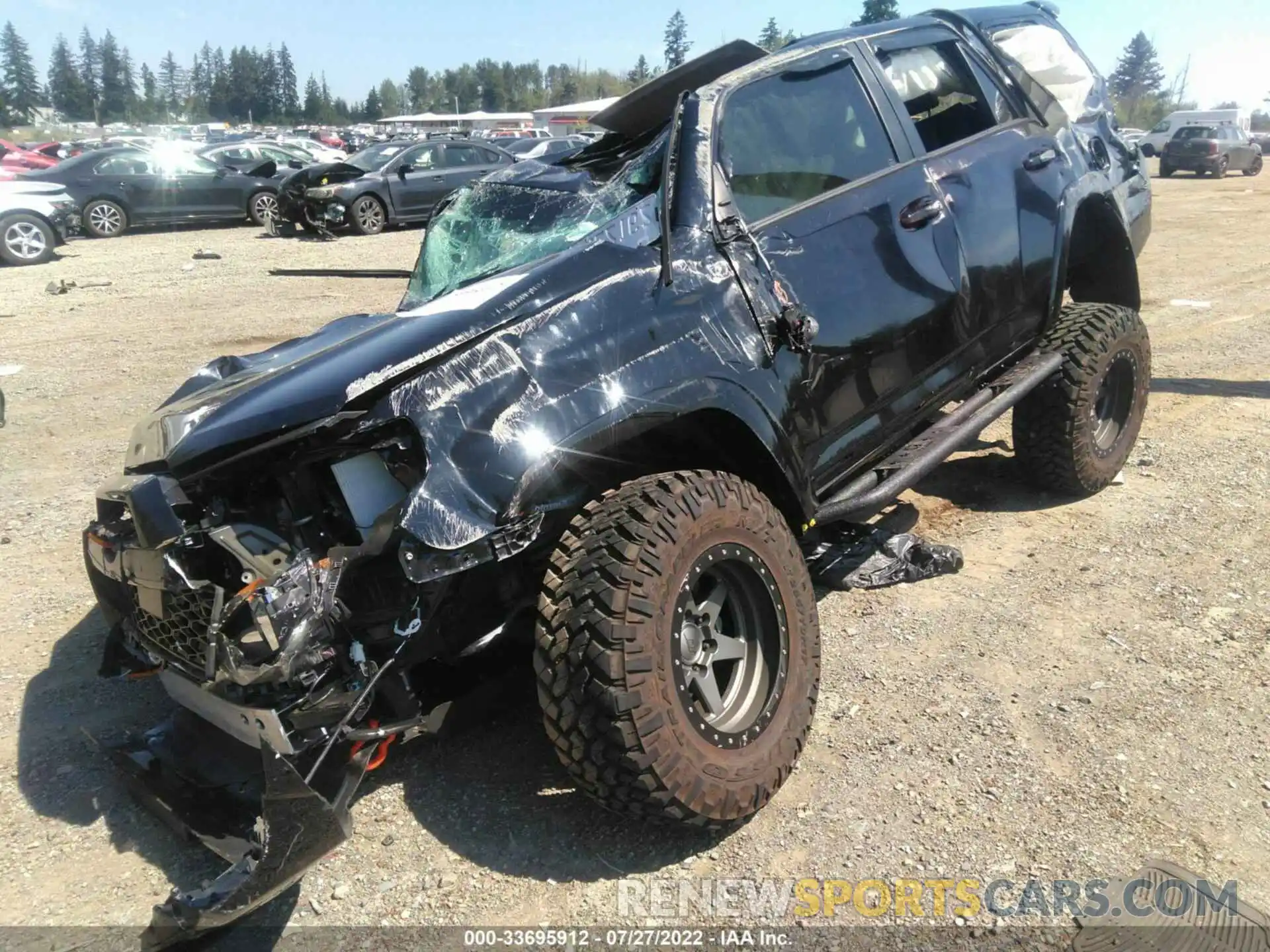 2 Photograph of a damaged car JTENU5JR0M5871117 TOYOTA 4RUNNER 2021