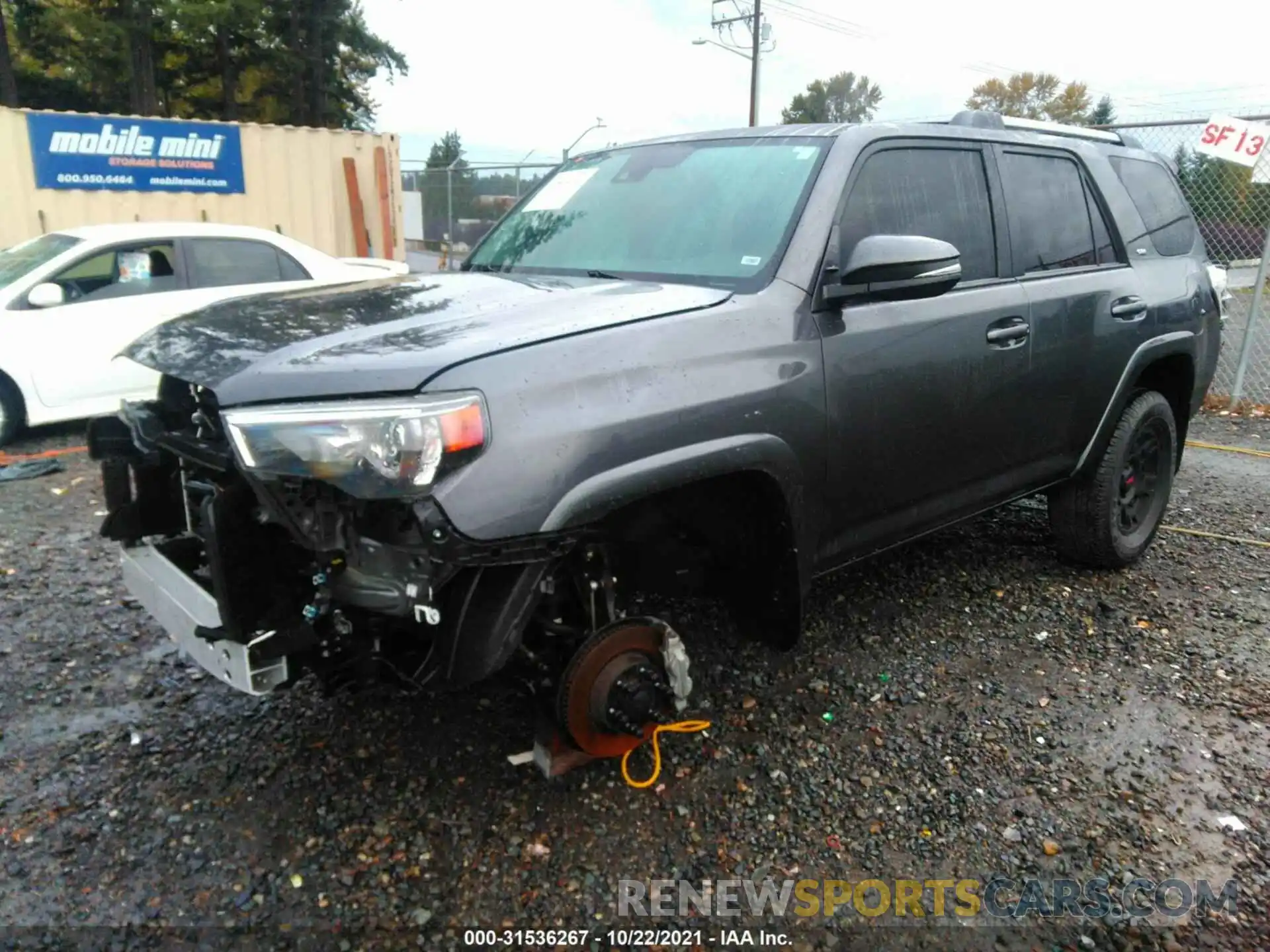 2 Photograph of a damaged car JTENU5JR0M5909526 TOYOTA 4RUNNER 2021