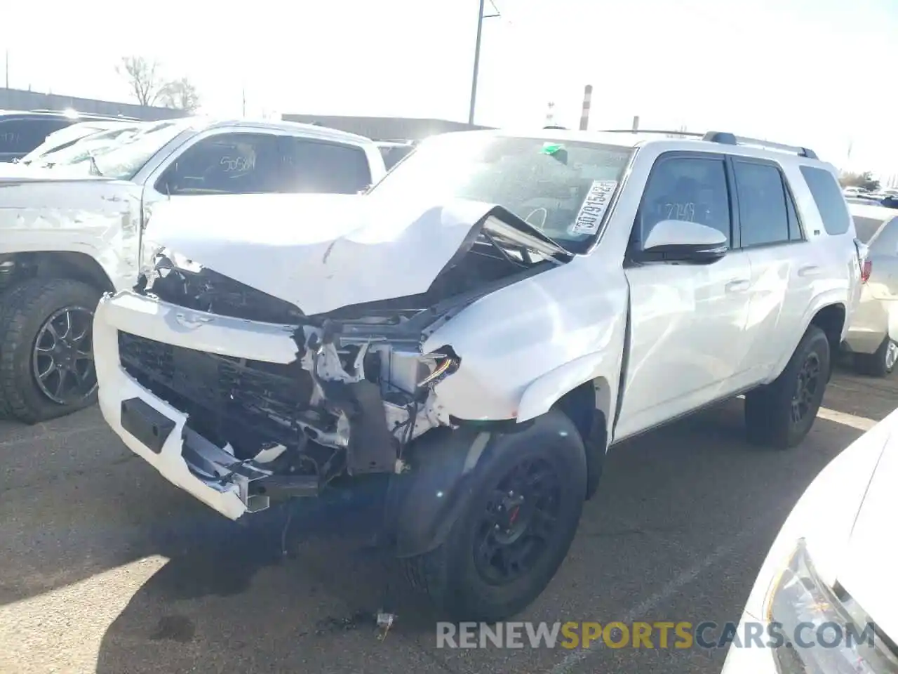 2 Photograph of a damaged car JTENU5JR0M5911597 TOYOTA 4RUNNER 2021