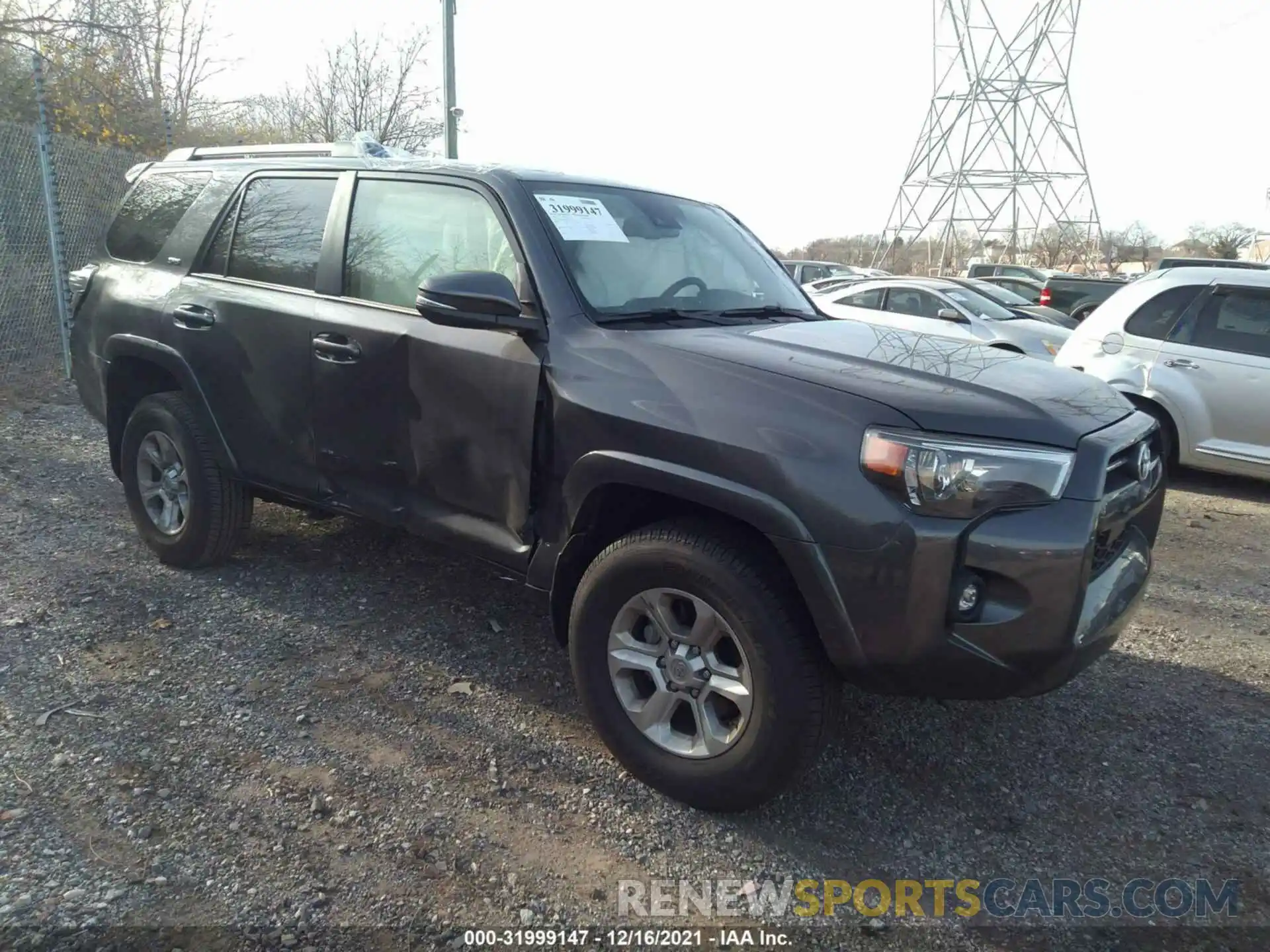 1 Photograph of a damaged car JTENU5JR0M5936242 TOYOTA 4RUNNER 2021