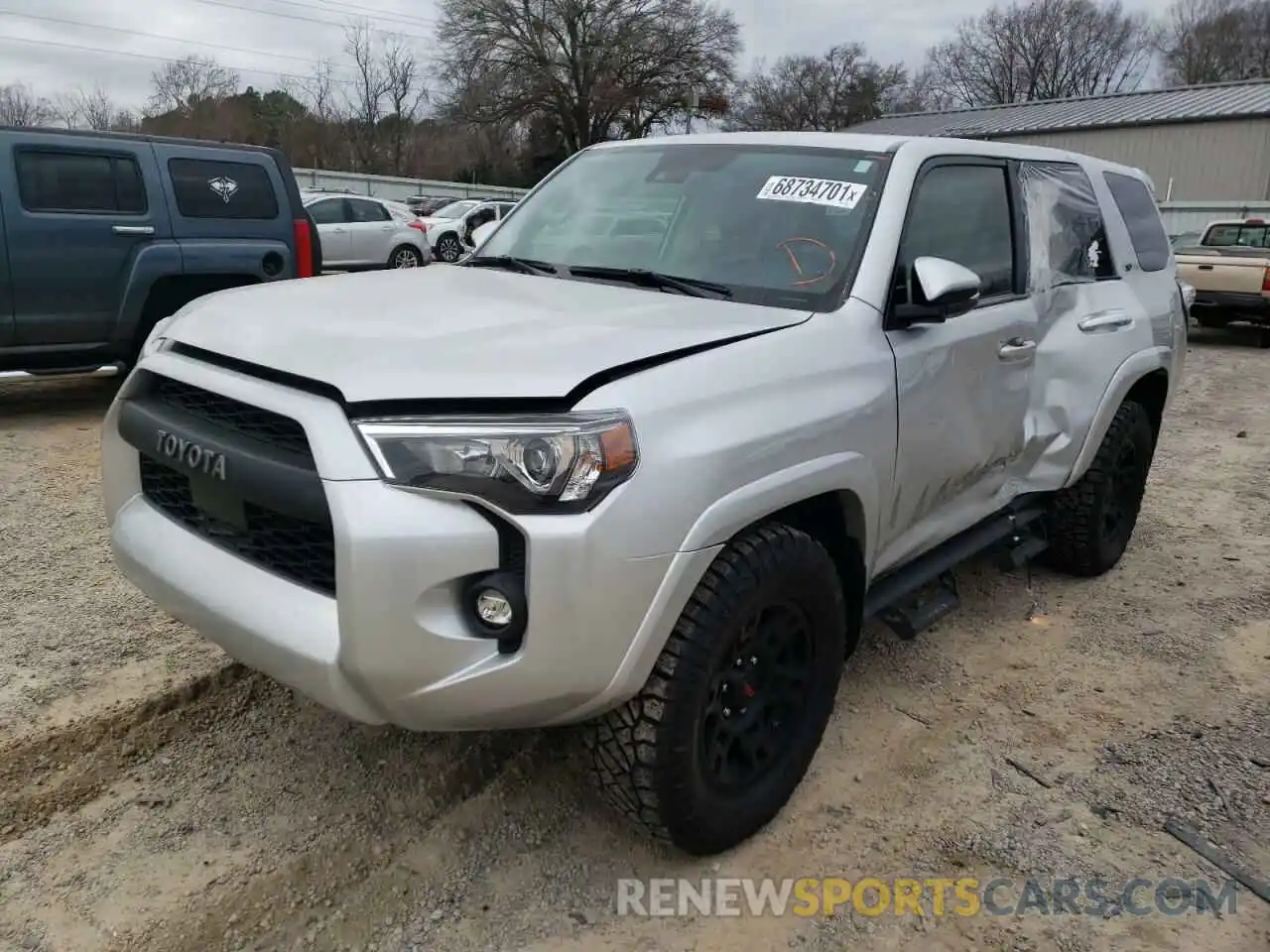 2 Photograph of a damaged car JTENU5JR1M5839289 TOYOTA 4RUNNER 2021