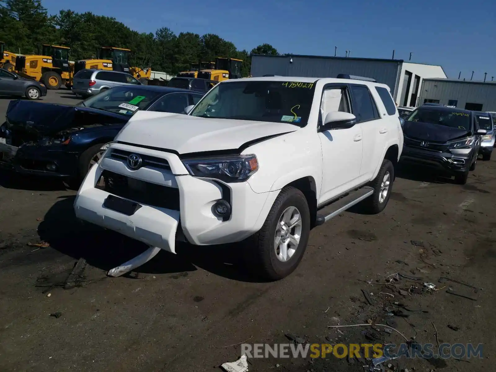 2 Photograph of a damaged car JTENU5JR1M5860370 TOYOTA 4RUNNER 2021