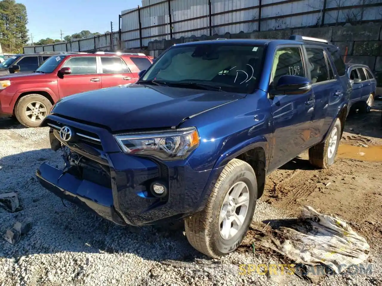 2 Photograph of a damaged car JTENU5JR1M5885477 TOYOTA 4RUNNER 2021