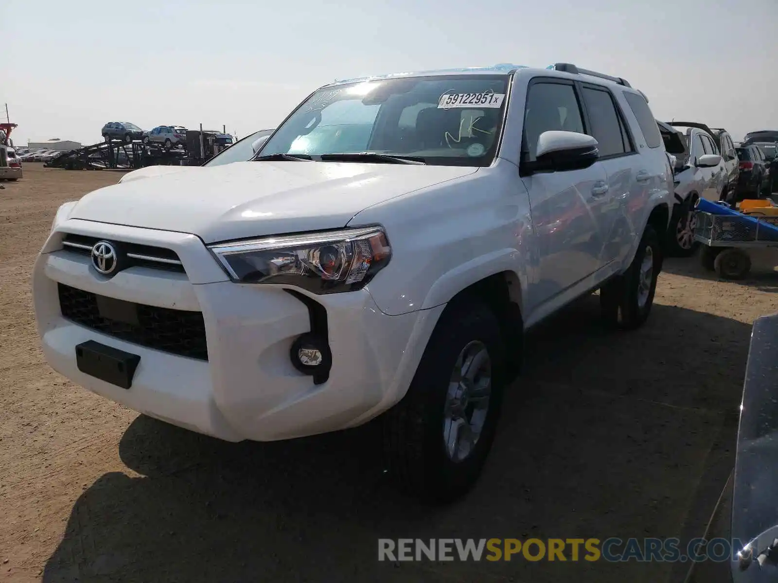 2 Photograph of a damaged car JTENU5JR1M5915416 TOYOTA 4RUNNER 2021