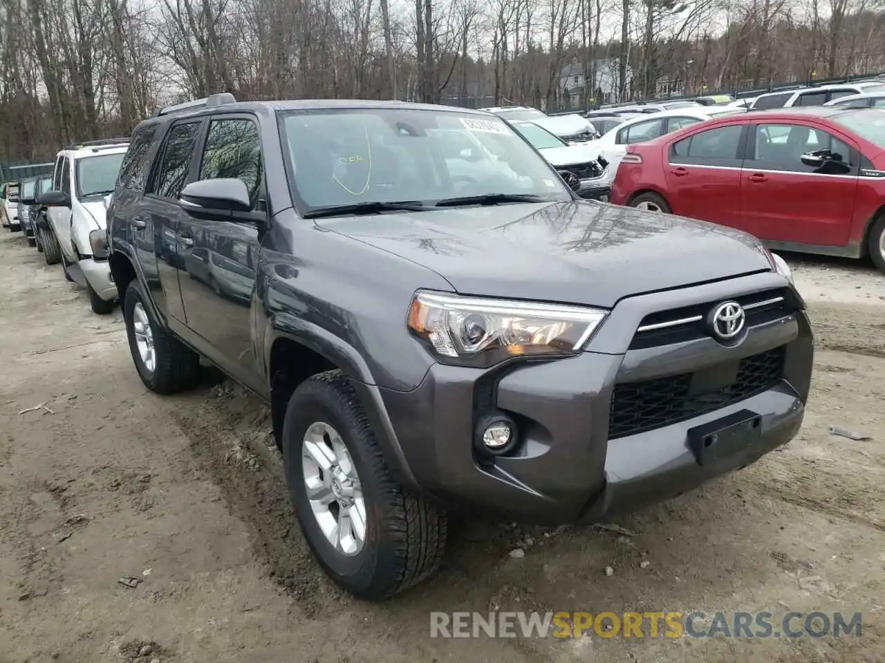 1 Photograph of a damaged car JTENU5JR2M5857218 TOYOTA 4RUNNER 2021