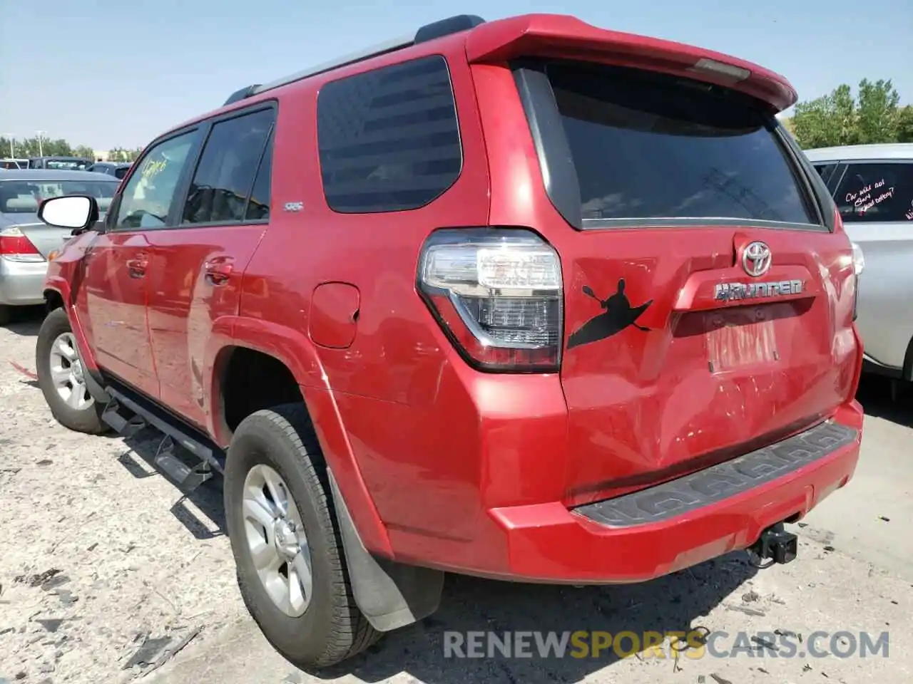 3 Photograph of a damaged car JTENU5JR2M5875976 TOYOTA 4RUNNER 2021