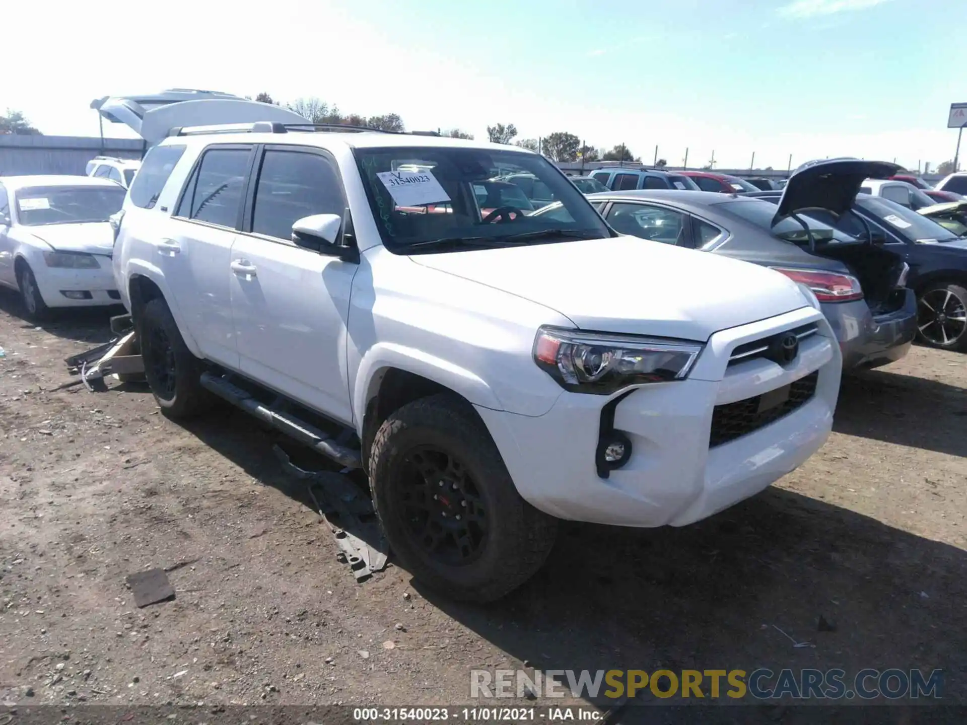 1 Photograph of a damaged car JTENU5JR2M5891482 TOYOTA 4RUNNER 2021