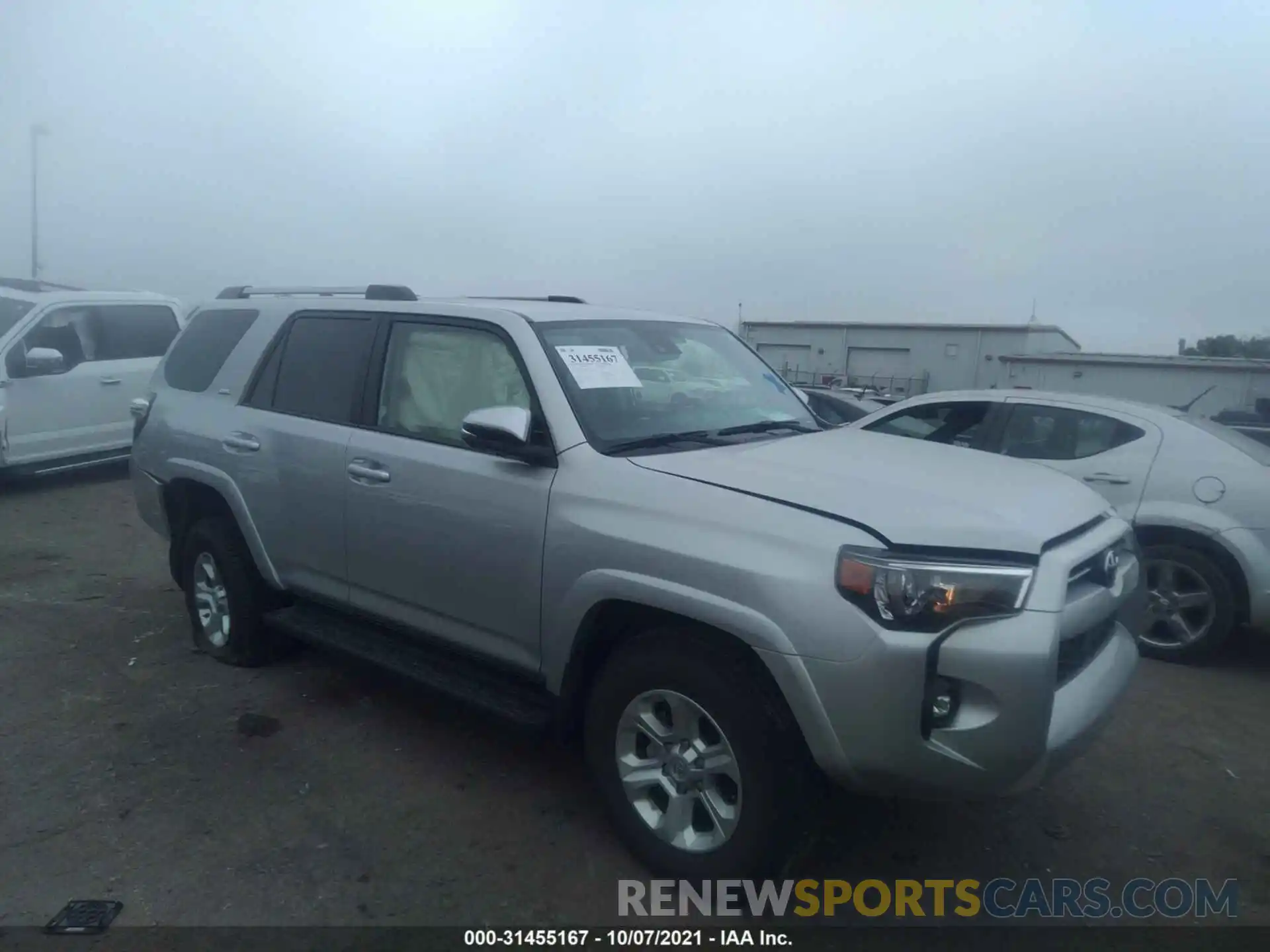 1 Фотография поврежденного автомобиля JTENU5JR2M5909043 TOYOTA 4RUNNER 2021