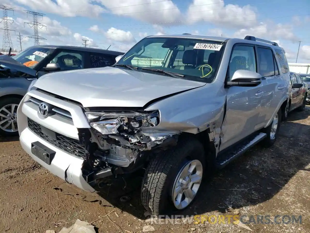 2 Photograph of a damaged car JTENU5JR2M5912184 TOYOTA 4RUNNER 2021