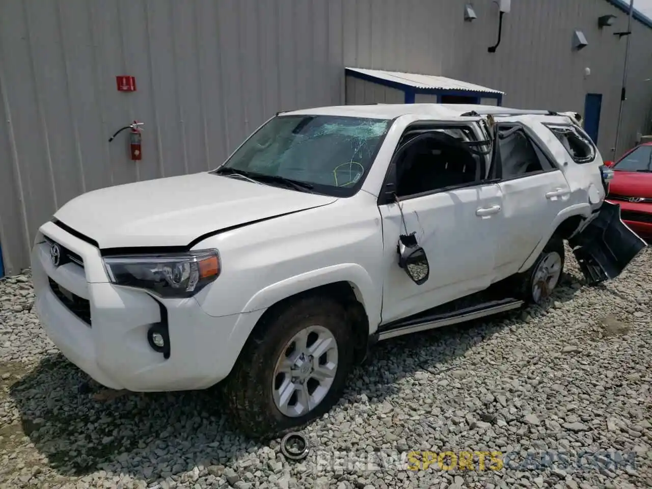 2 Photograph of a damaged car JTENU5JR2M5913044 TOYOTA 4RUNNER 2021