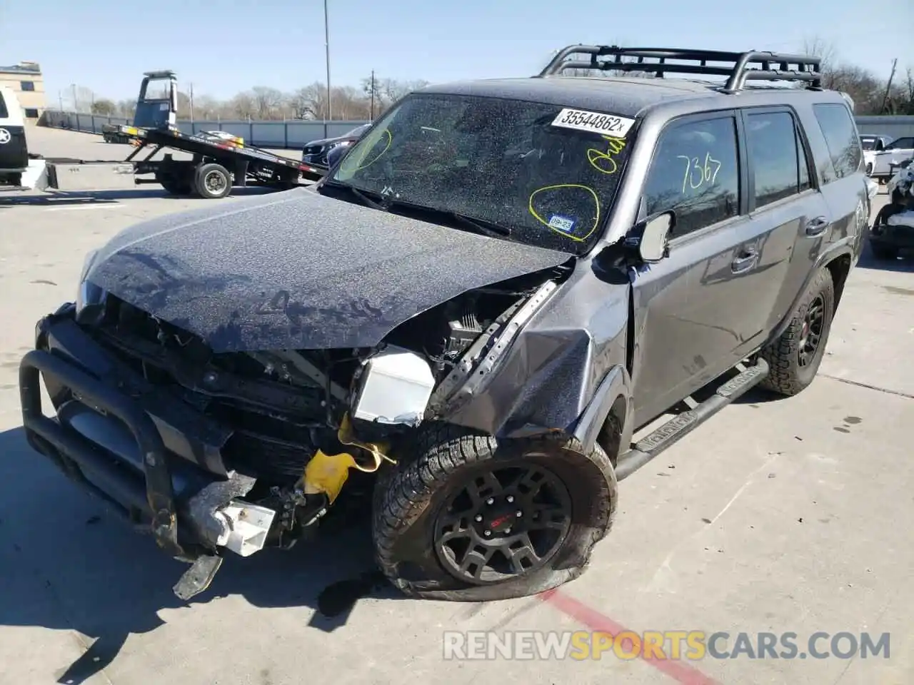 2 Photograph of a damaged car JTENU5JR2M5967914 TOYOTA 4RUNNER 2021