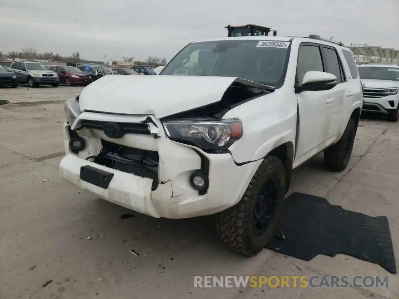 2 Photograph of a damaged car JTENU5JR3M5857938 TOYOTA 4RUNNER 2021