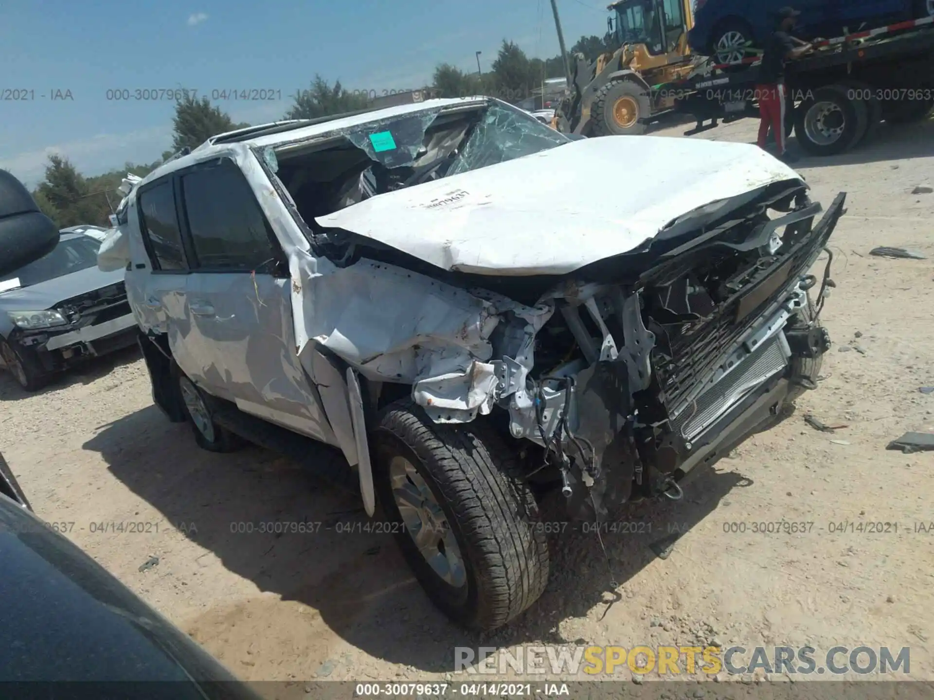 1 Photograph of a damaged car JTENU5JR3M5884881 TOYOTA 4RUNNER 2021