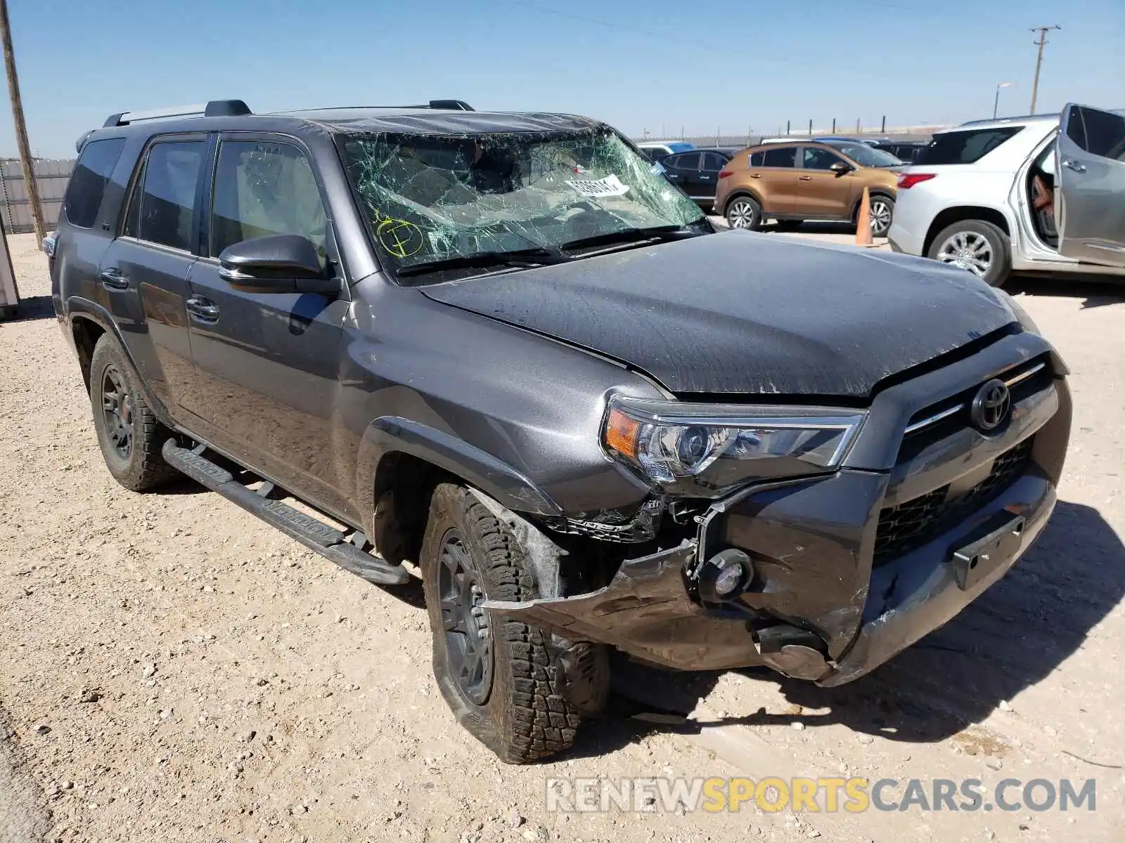 1 Photograph of a damaged car JTENU5JR3M5888431 TOYOTA 4RUNNER 2021