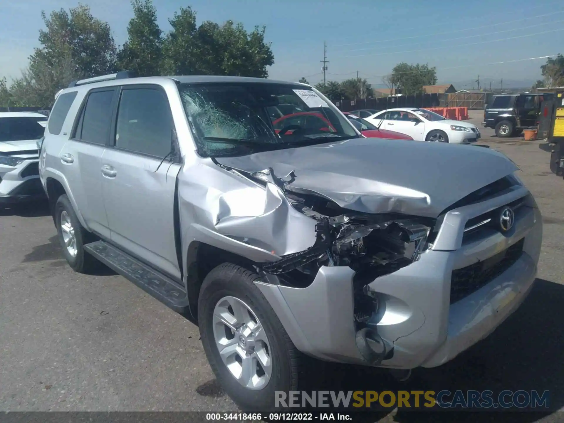 1 Photograph of a damaged car JTENU5JR3M5935540 TOYOTA 4RUNNER 2021