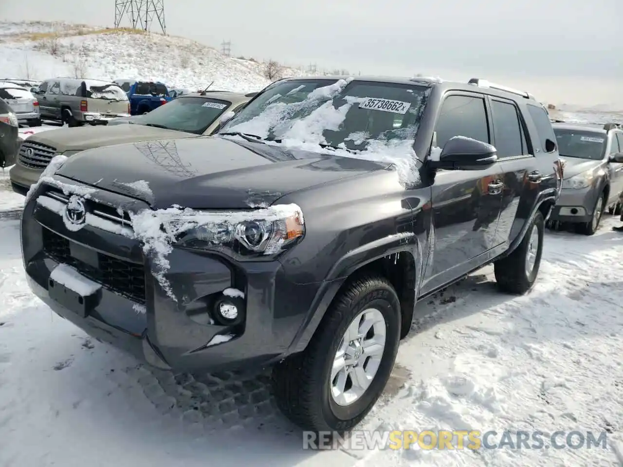 2 Photograph of a damaged car JTENU5JR3M5954959 TOYOTA 4RUNNER 2021