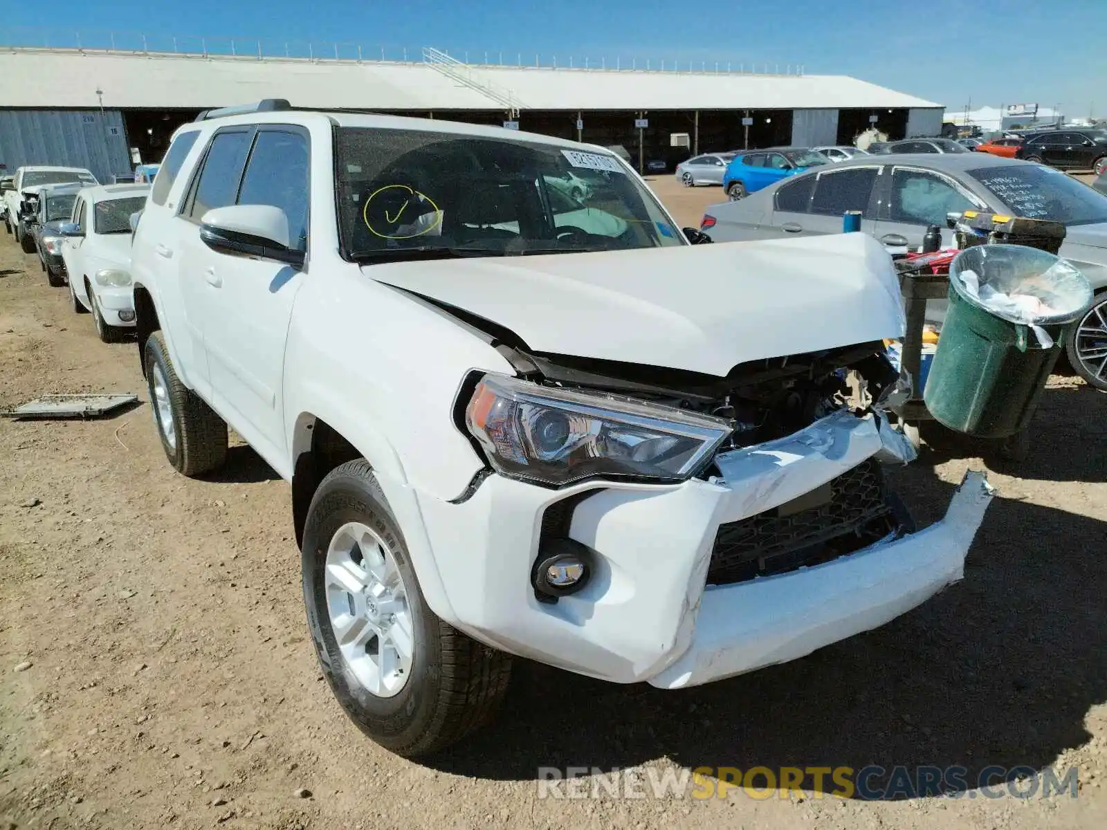 1 Photograph of a damaged car JTENU5JR3M5965220 TOYOTA 4RUNNER 2021