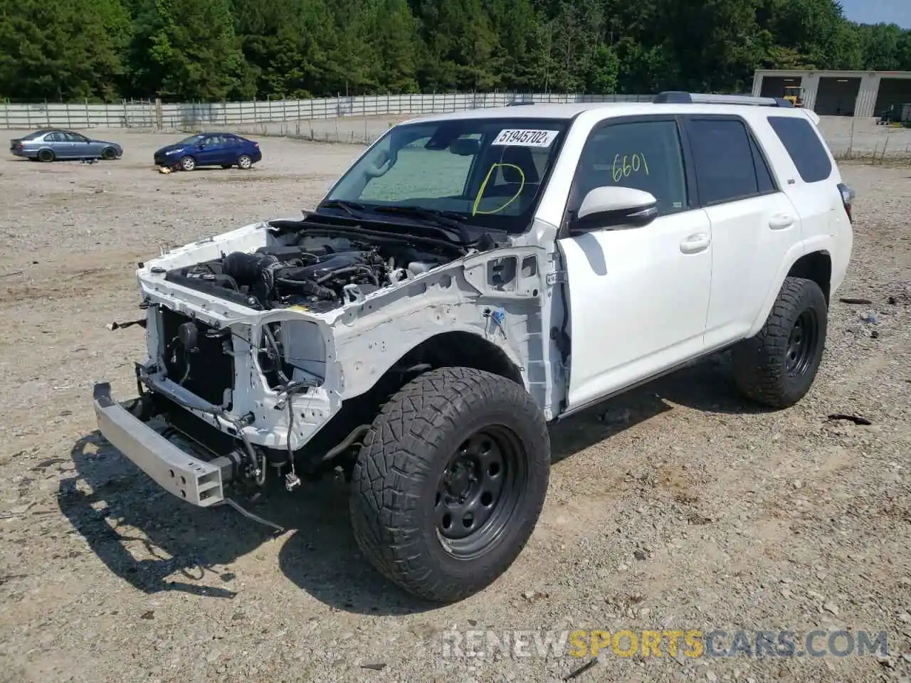 2 Photograph of a damaged car JTENU5JR4M5930153 TOYOTA 4RUNNER 2021