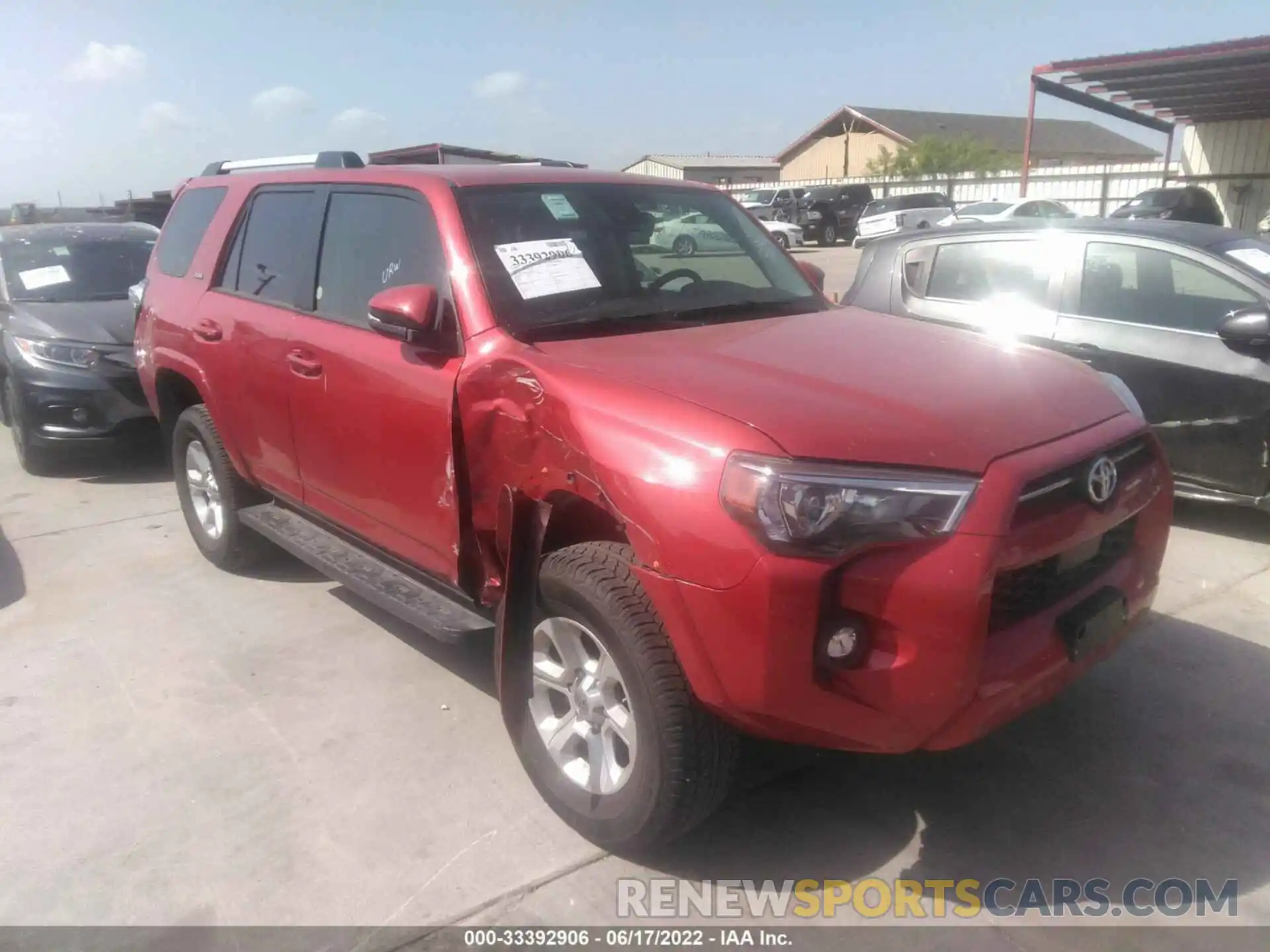 1 Photograph of a damaged car JTENU5JR4M5934056 TOYOTA 4RUNNER 2021