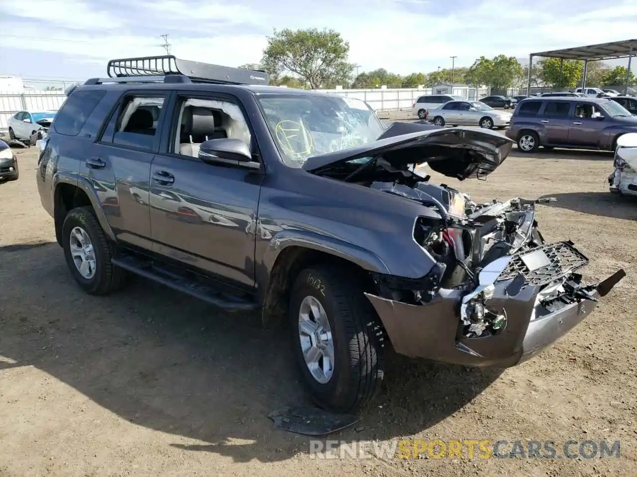 1 Photograph of a damaged car JTENU5JR4M5963251 TOYOTA 4RUNNER 2021