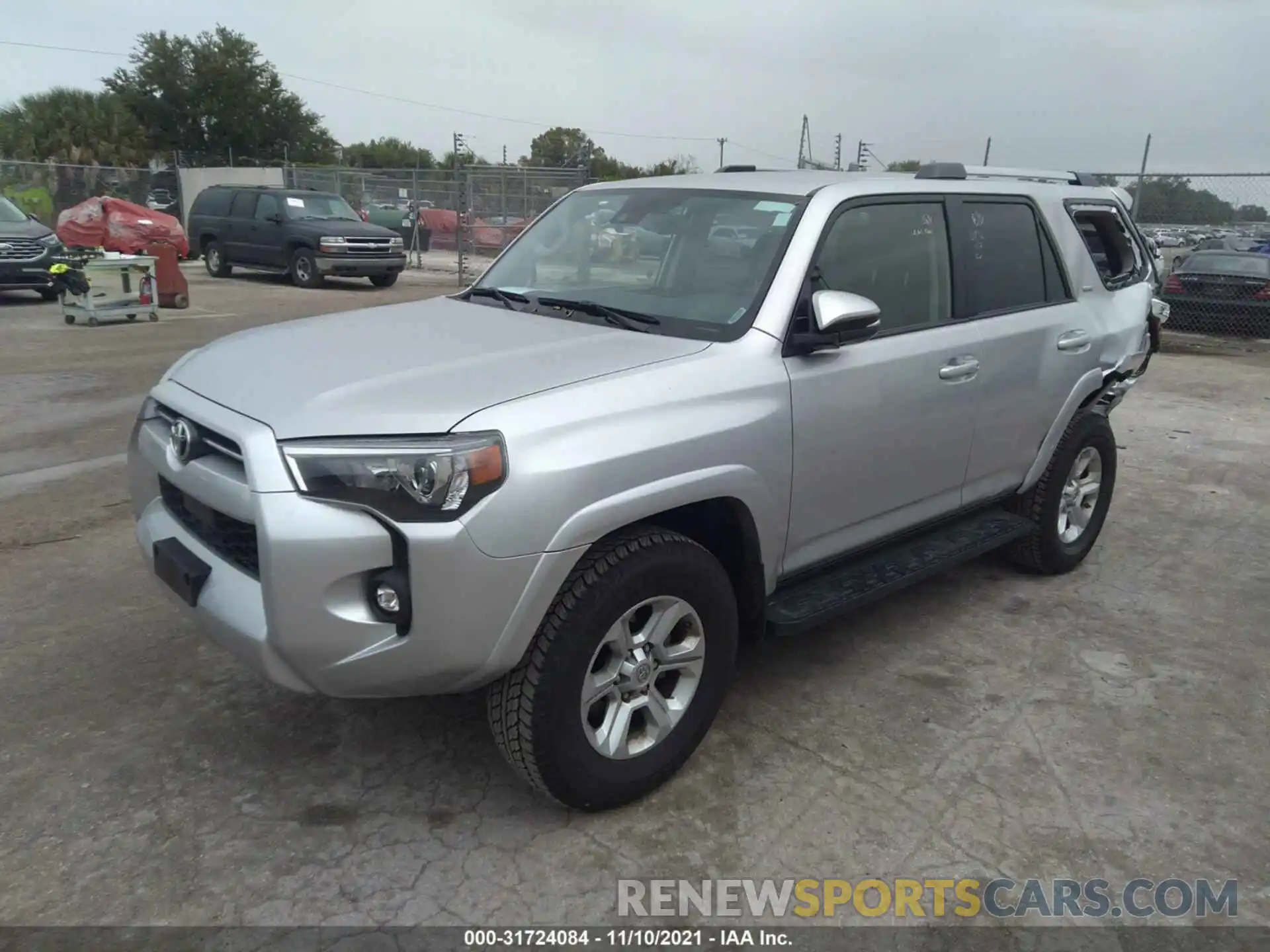 2 Photograph of a damaged car JTENU5JR5M5913152 TOYOTA 4RUNNER 2021