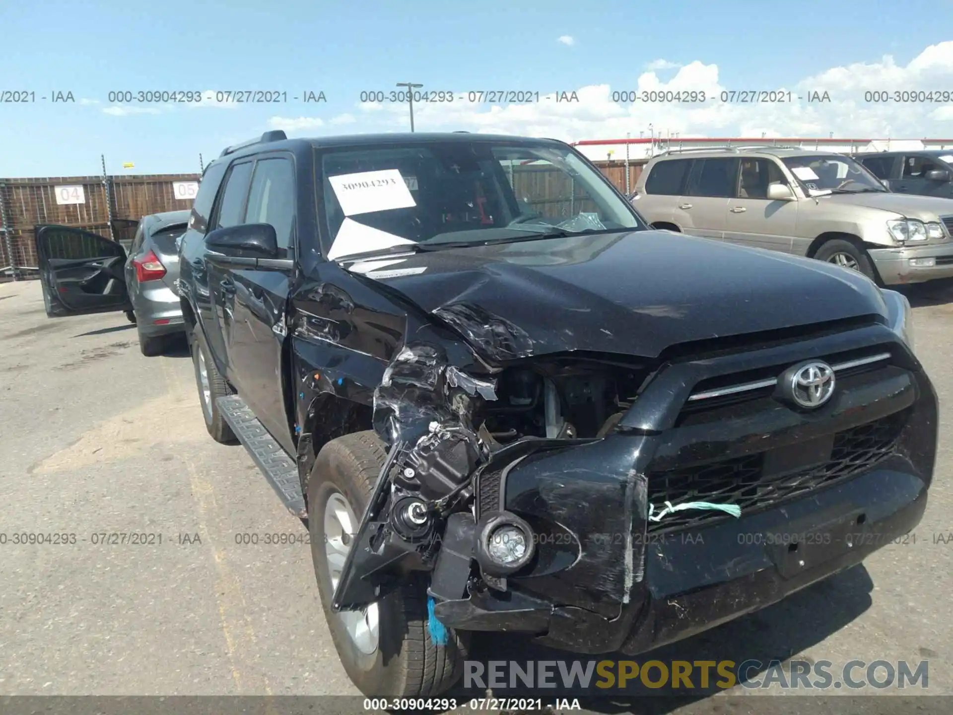 1 Photograph of a damaged car JTENU5JR5M5931683 TOYOTA 4RUNNER 2021