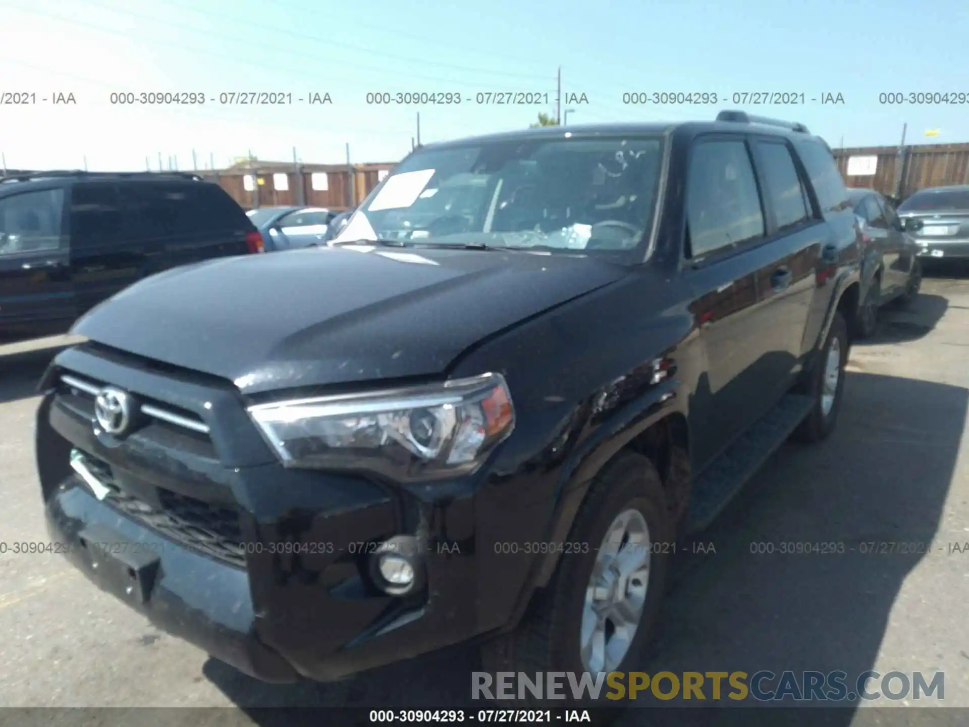 2 Photograph of a damaged car JTENU5JR5M5931683 TOYOTA 4RUNNER 2021