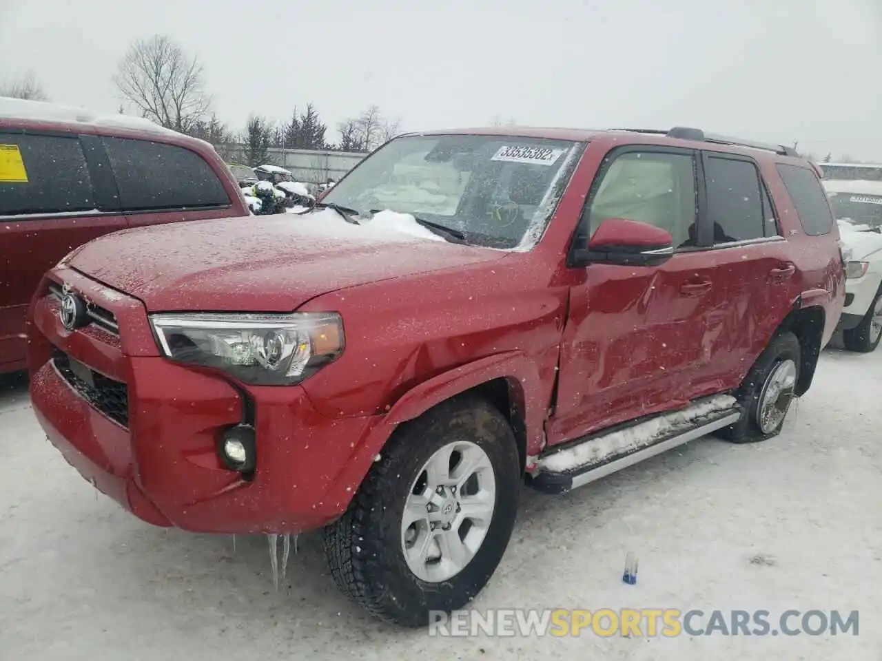 2 Photograph of a damaged car JTENU5JR5M5943218 TOYOTA 4RUNNER 2021