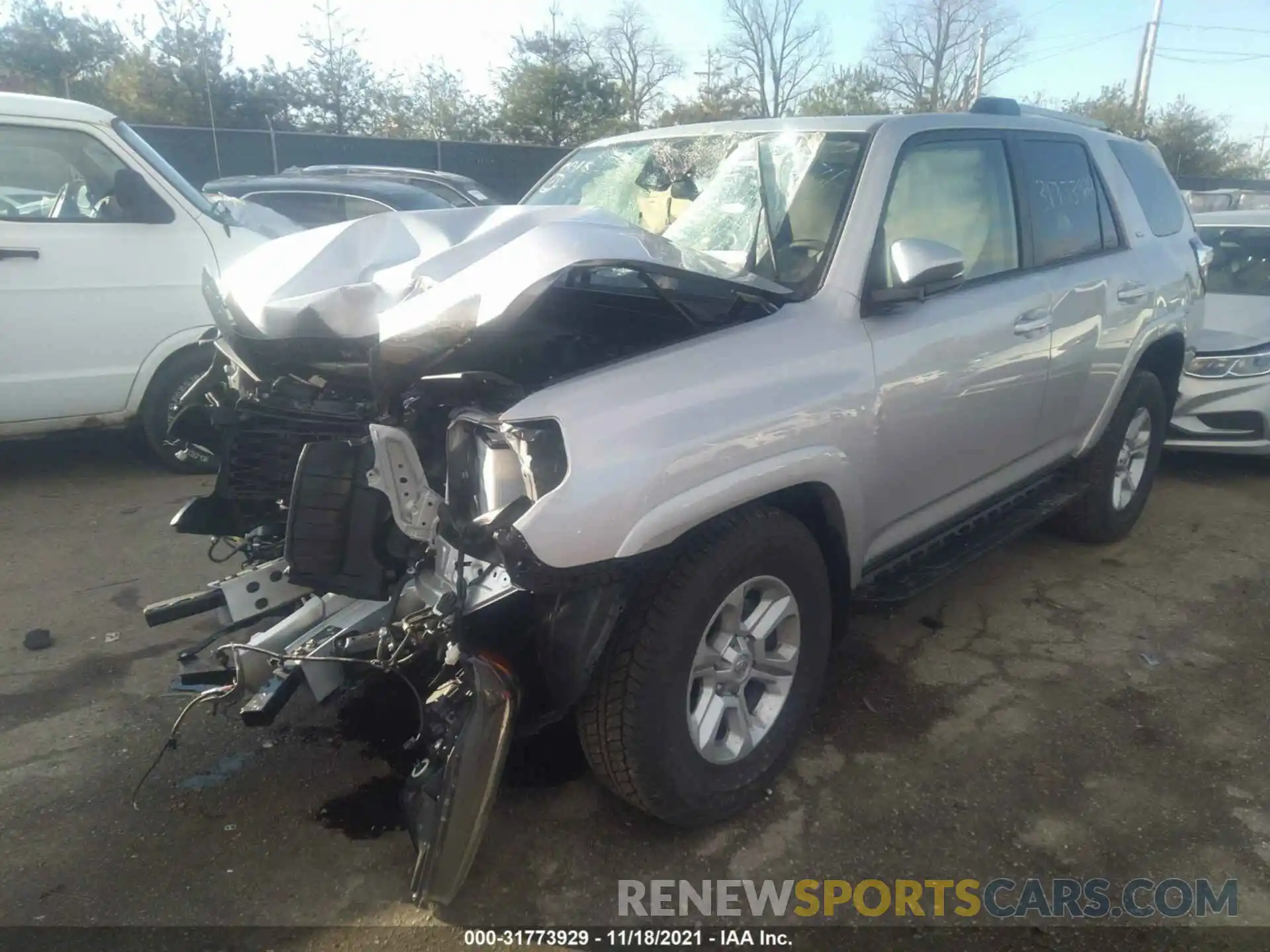 2 Photograph of a damaged car JTENU5JR5M5968975 TOYOTA 4RUNNER 2021