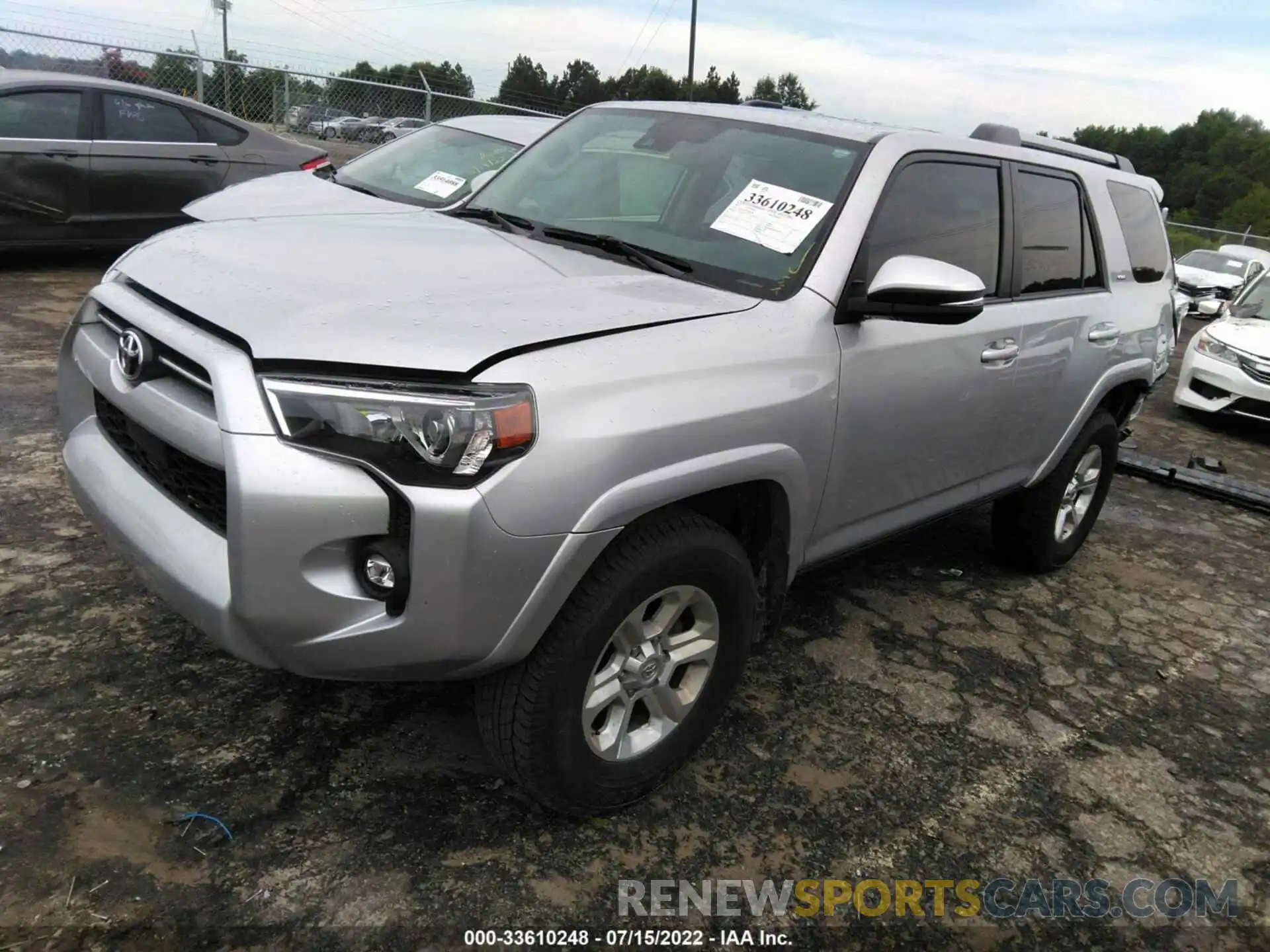 2 Photograph of a damaged car JTENU5JR6M5876385 TOYOTA 4RUNNER 2021