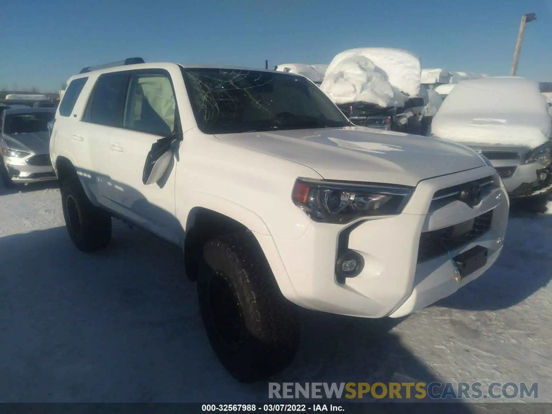 1 Photograph of a damaged car JTENU5JR6M5948606 TOYOTA 4RUNNER 2021